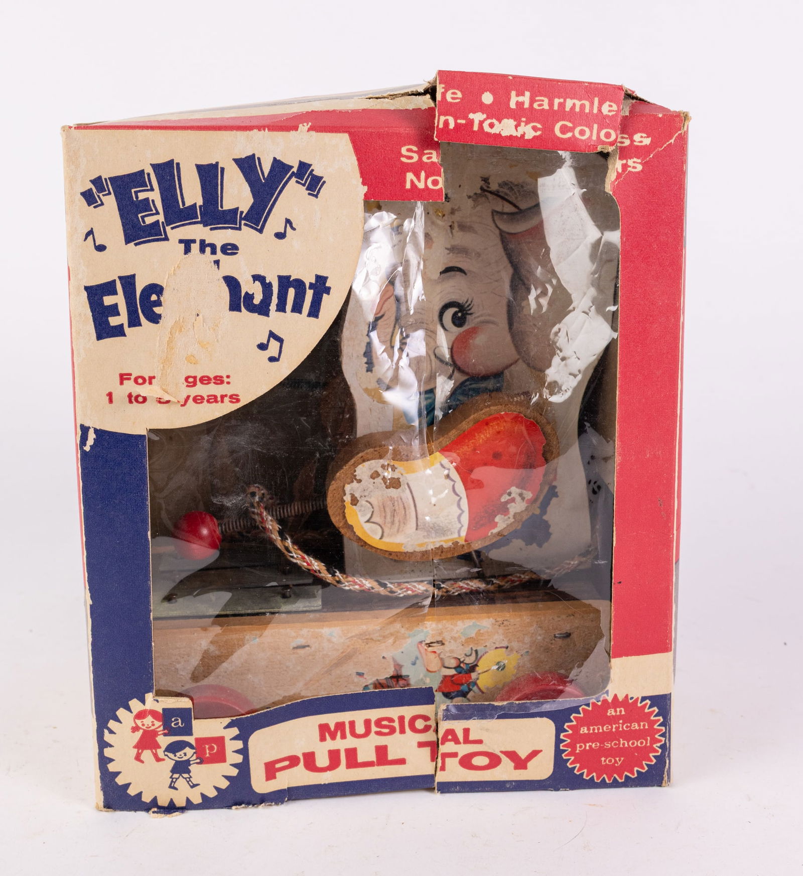 "Elly the Elephant" Action Musical Pull Toy IOB: "Elly the Elephant" Action Musical Pull Toy IOB Size 8" x 7" x 5" Literature Brooks Auction is not responsible for outbids. Questions? Call the office at (856) 694-2960 or email us directly at info@