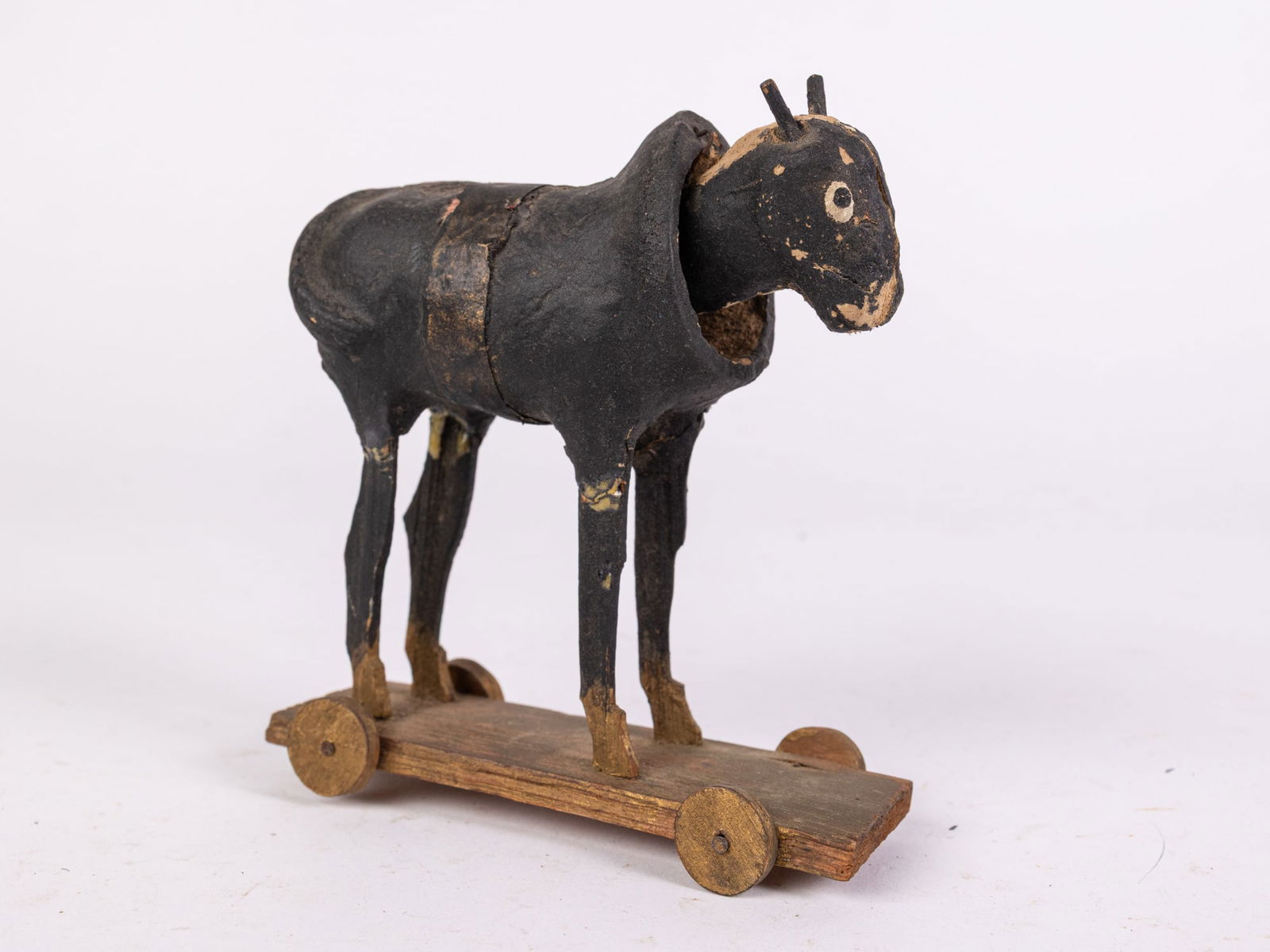 Antique Folk Art Pull Along Horse/Donkey Toy (1 of 3)