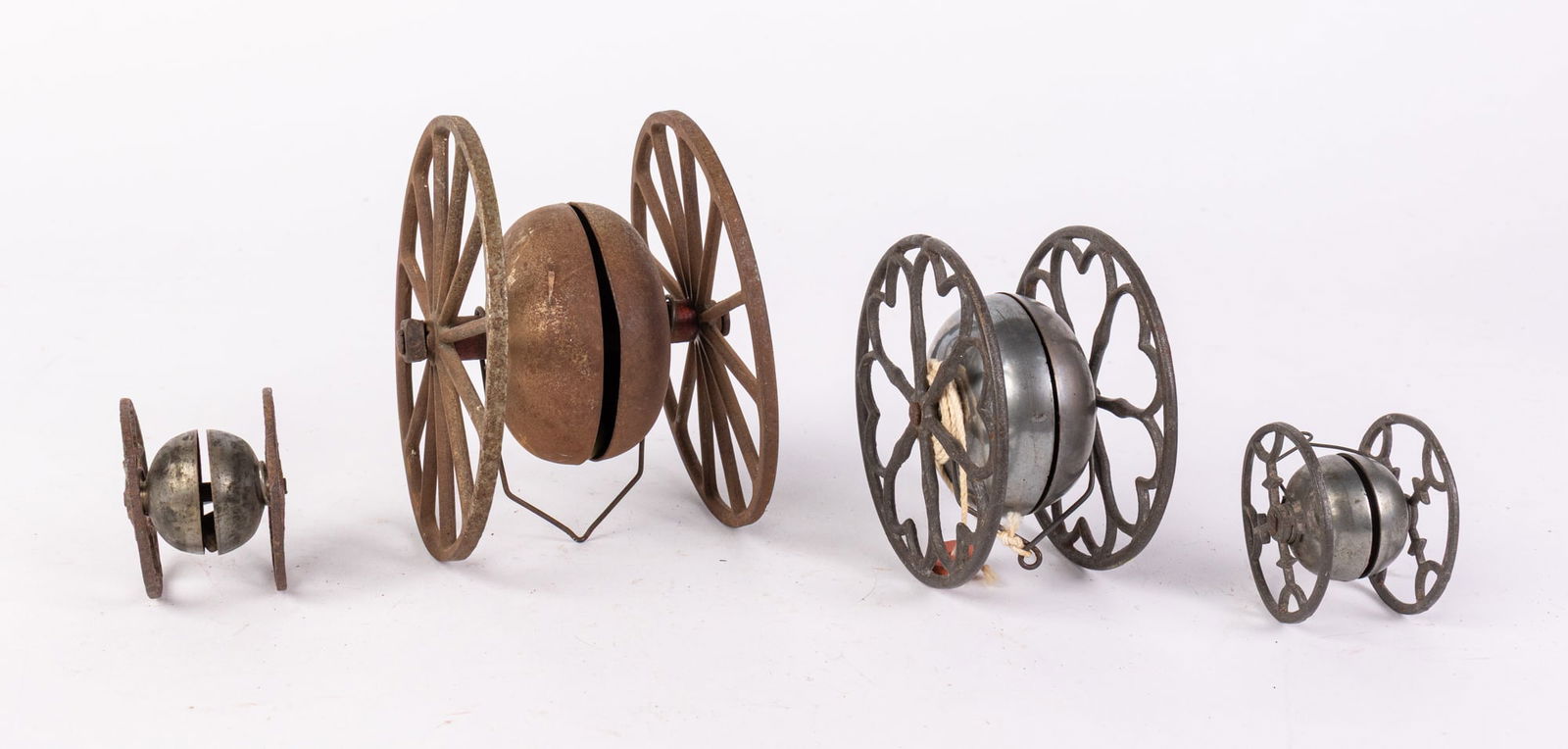 c.1900 Antique Early Gong Bell Floor Chimes (1 of 4)