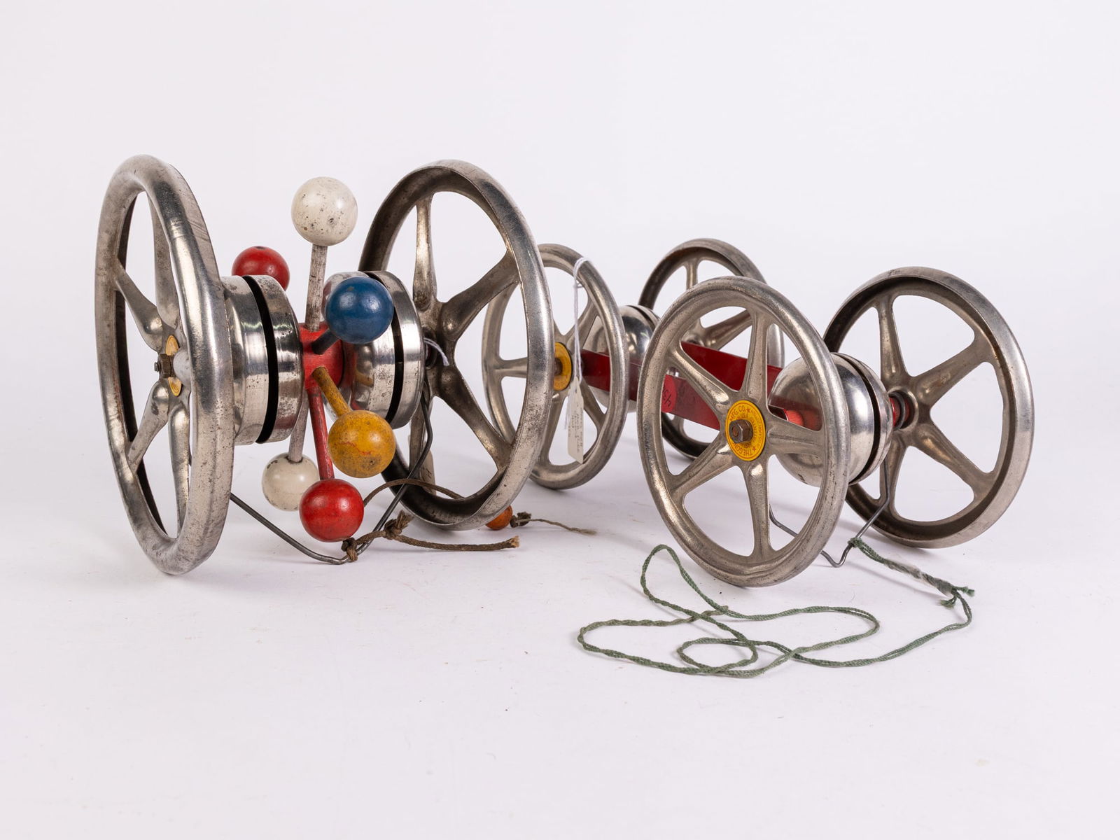 Vintage Gong Bell Revolving Floor Chime Pull Toys: Vintage Gong Bell Revolving Floor Chime Pull Toys Size 7" x 7" x 6" Literature Brooks Auction is not responsible for outbids. Questions? Call the office at (856) 694-2960 or email us directly at inf