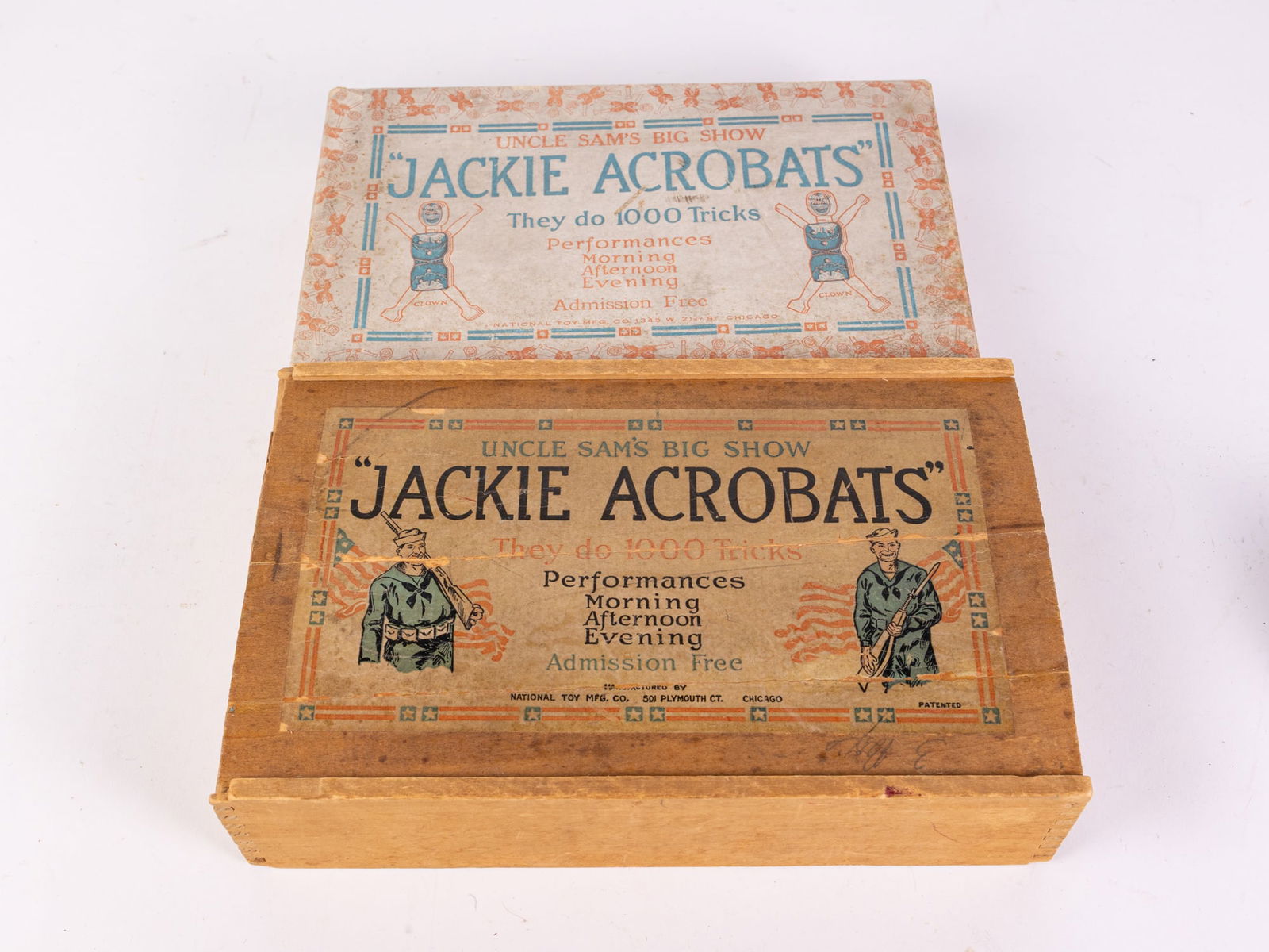 Scarce Early "Uncle Sam's Big Show "Jackie Acrobats" Toy Set (1 of 4)