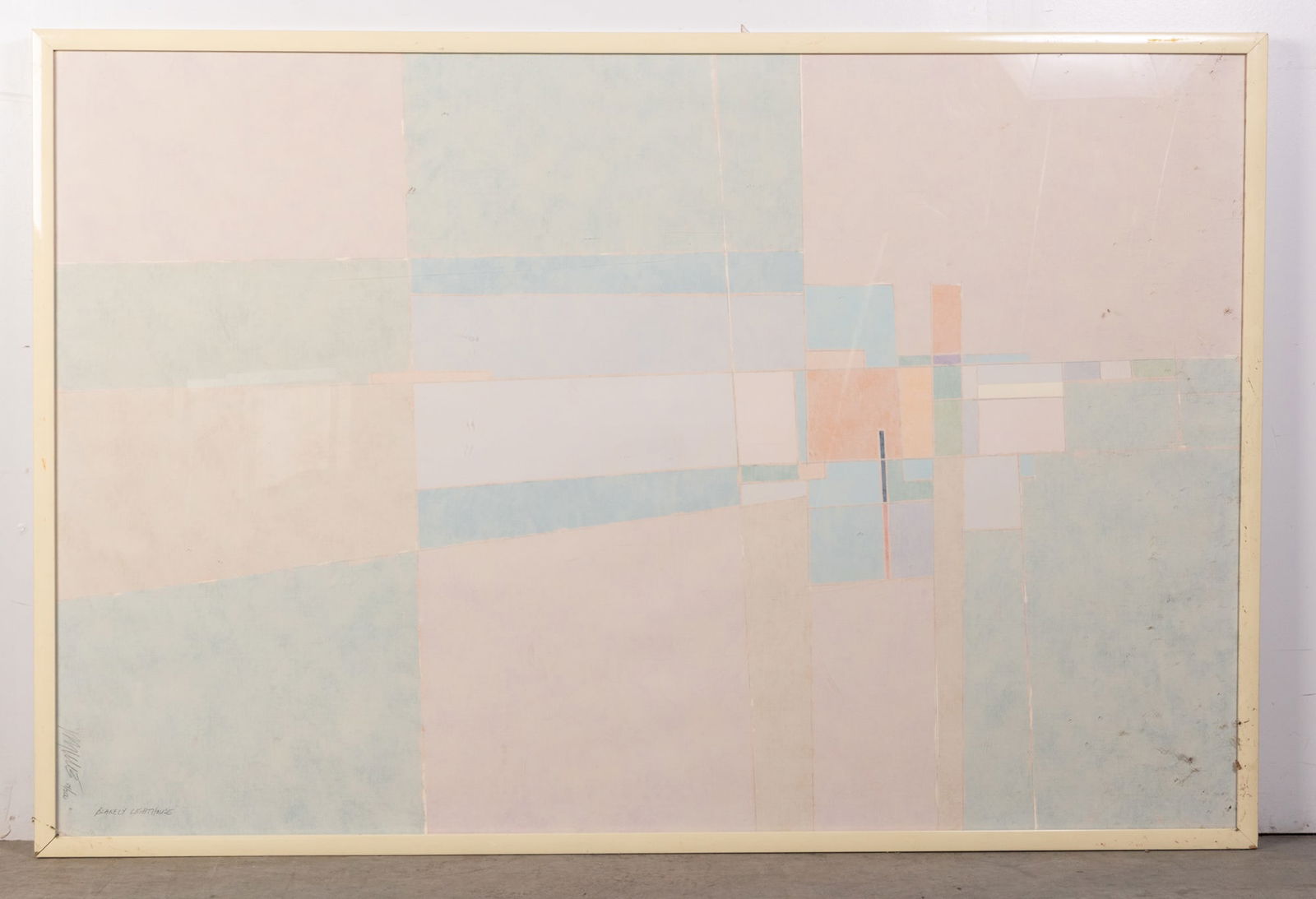 Max Hayslette, (b. 1930), "Blakely Lighthouse" Lithograph Signed & Framed (1 of 2)