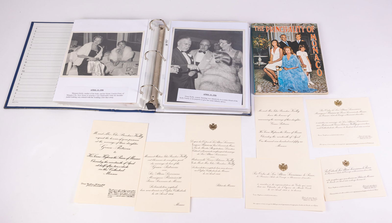 Collection of Souvenirs & Unseen Photos from the Wedding of Princess Grace Kelly & Prince Rainier II (1 of 20)