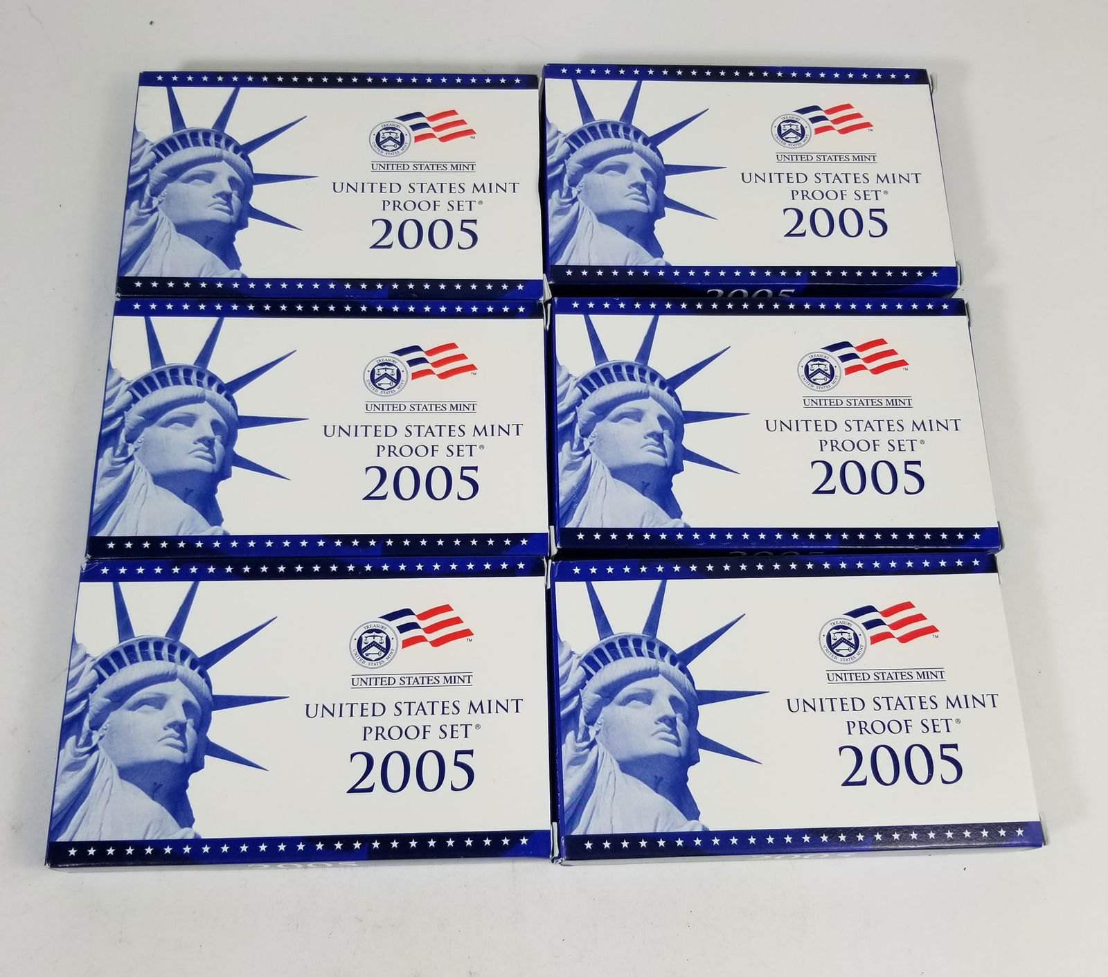 Six 2005 U.S. Proof Sets (1 of 3)