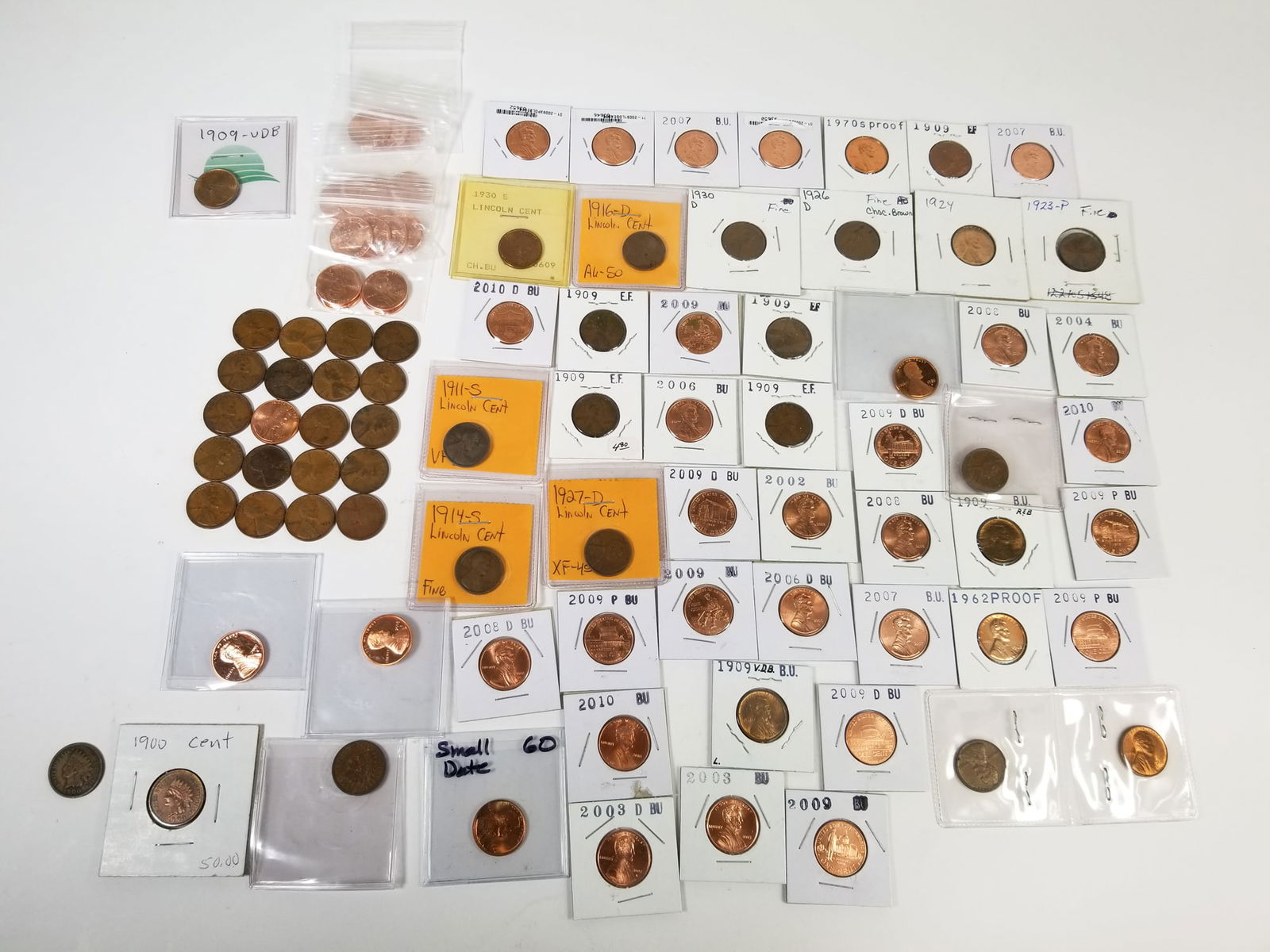 Penny Assortment Featuring Indian Head Cents (1 of 14)