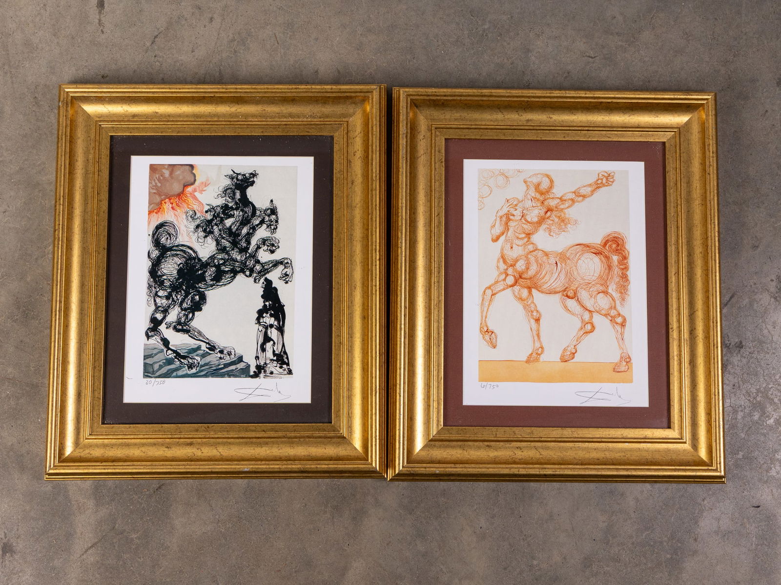 Pair of Dali Prints ft. "Cerberus" & "Centaur" (1 of 4)