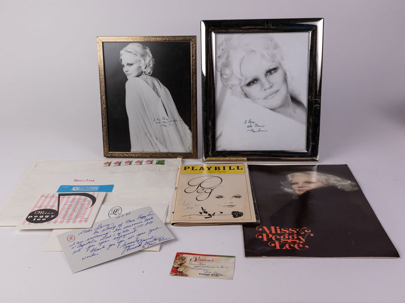 Peggy Lee Autographed & Inscribed Memorabilia Assortment (1 of 11)