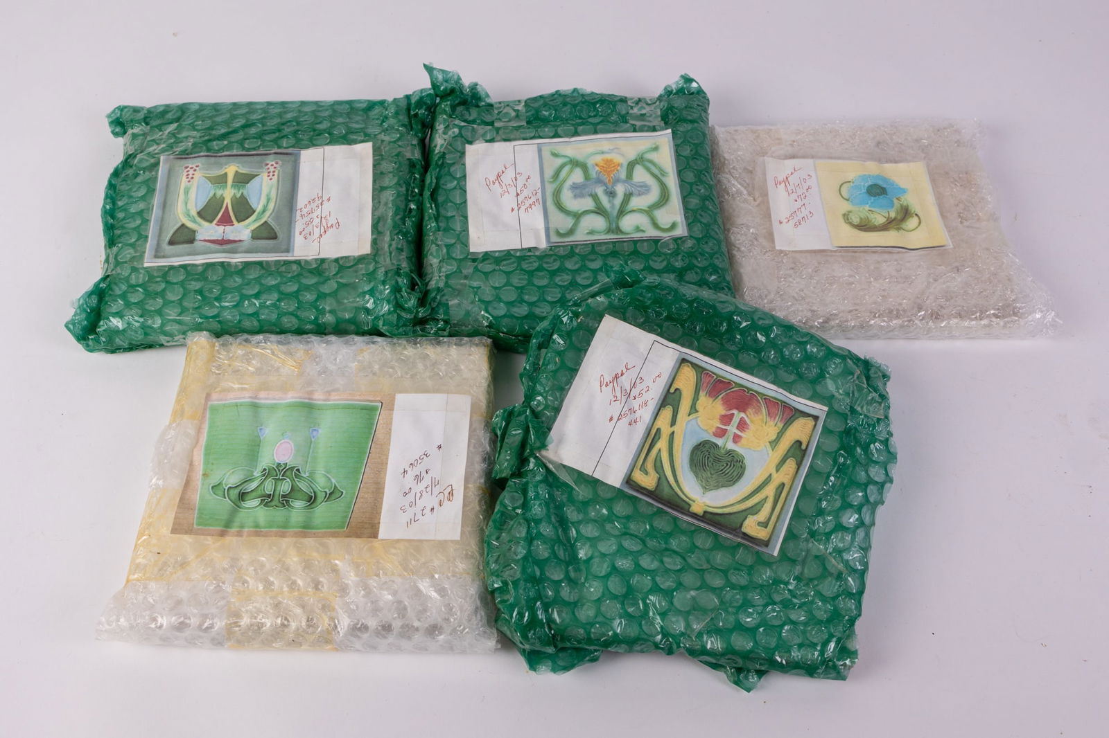 Art Nouveau Decorative Ceramic Tile Assortment (1 of 5)