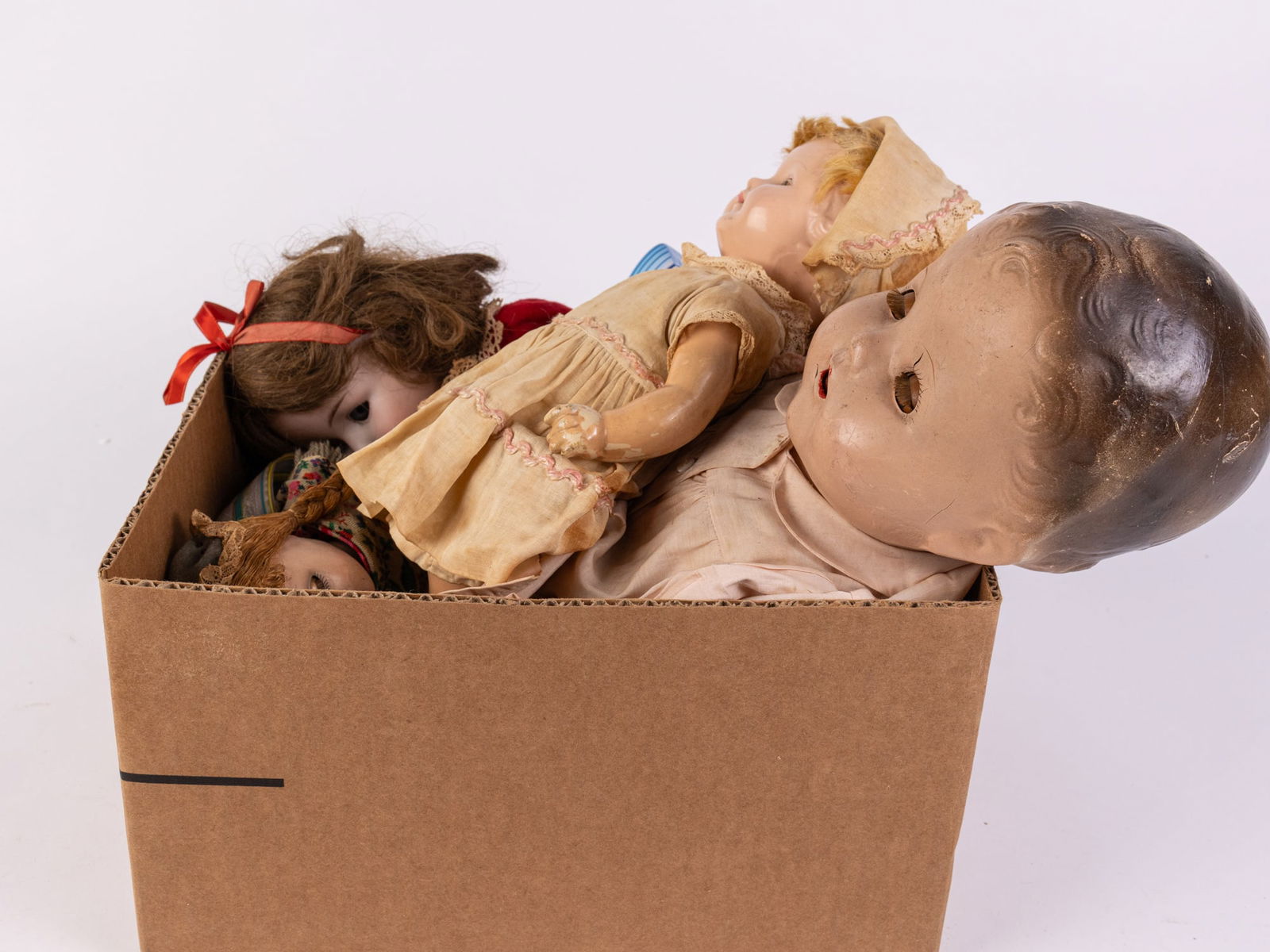 Vintage & Antique Doll Assortment ft. DRGM Betty German Bisque Doll: Vintage & Antique Doll Assortment ft. DRGM Betty German Bisque Doll Size 22" H Literature Brooks Auction is not responsible for outbids. Questions? Call the office at (856) 694-2960 or email us dire