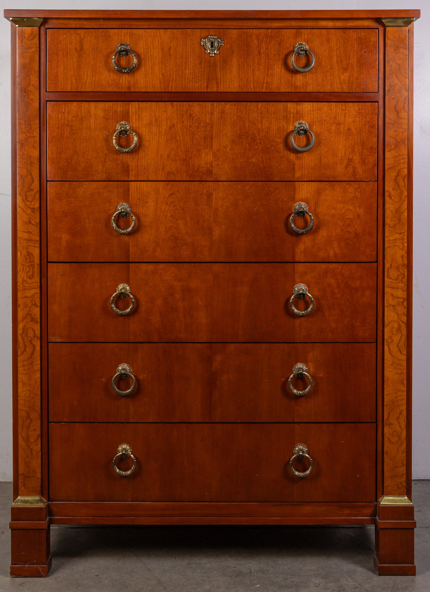 Baker Furniture Louis Phillipe Style Chest of Drawers: Baker Furniture Louis Phillipe Style Chest of Drawers Size 52" x 38" x 19" Literature Brooks Auction – Online Auction Terms & Conditions ————————&
