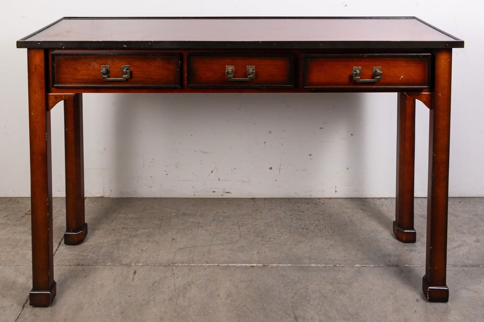 Three-Drawer Console Table: Three-Drawer Console Table Size 30" x 48" x 14" Literature Brooks Auction – Online Auction Terms & Conditions ————————————