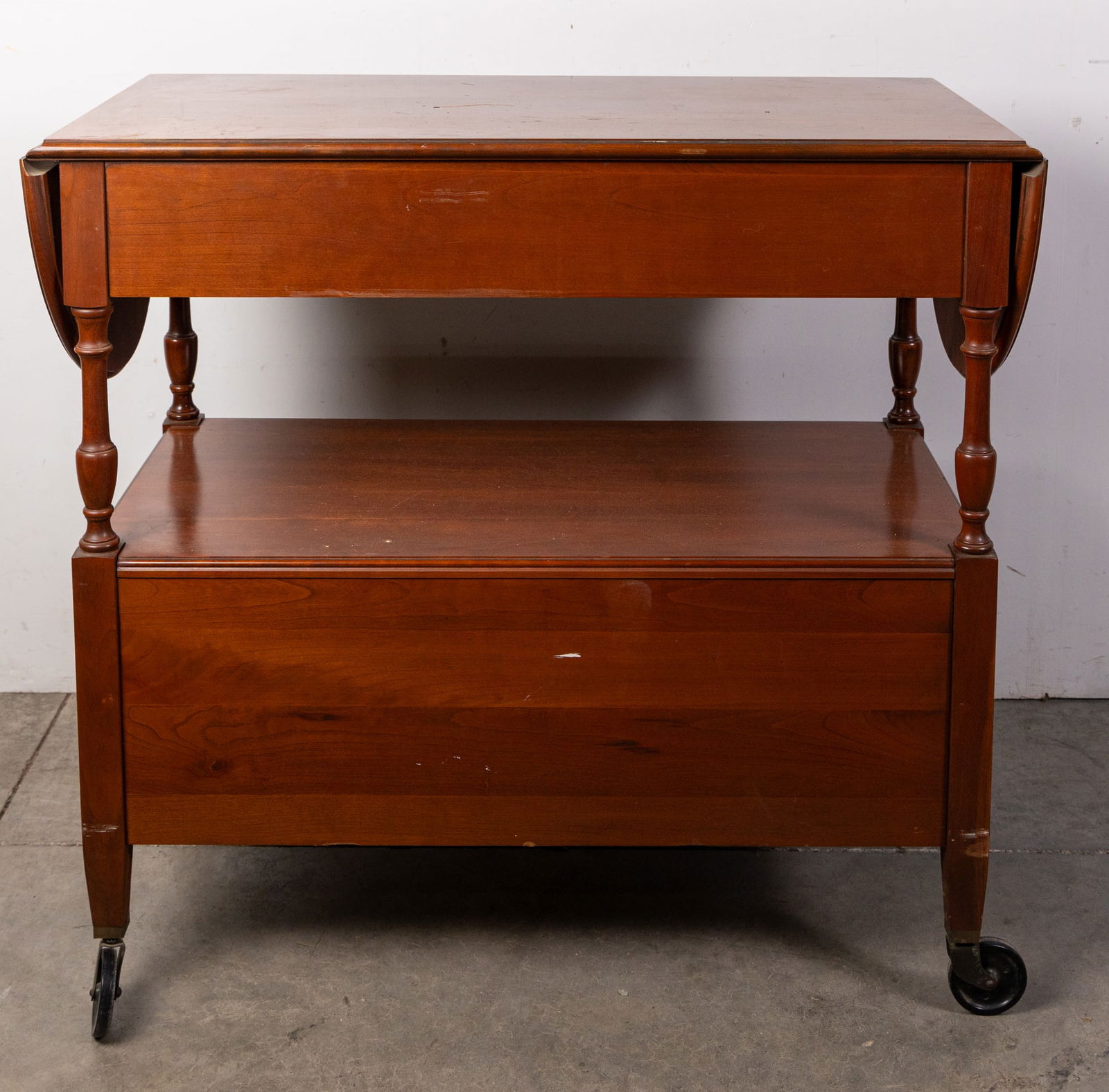 Vintage Rolling Bar Cabinet Console Table: Vintage Rolling Bar Cabinet Console Table Size 34" x 37" x 18" Literature Brooks Auction – Online Auction Terms & Conditions ——————————
