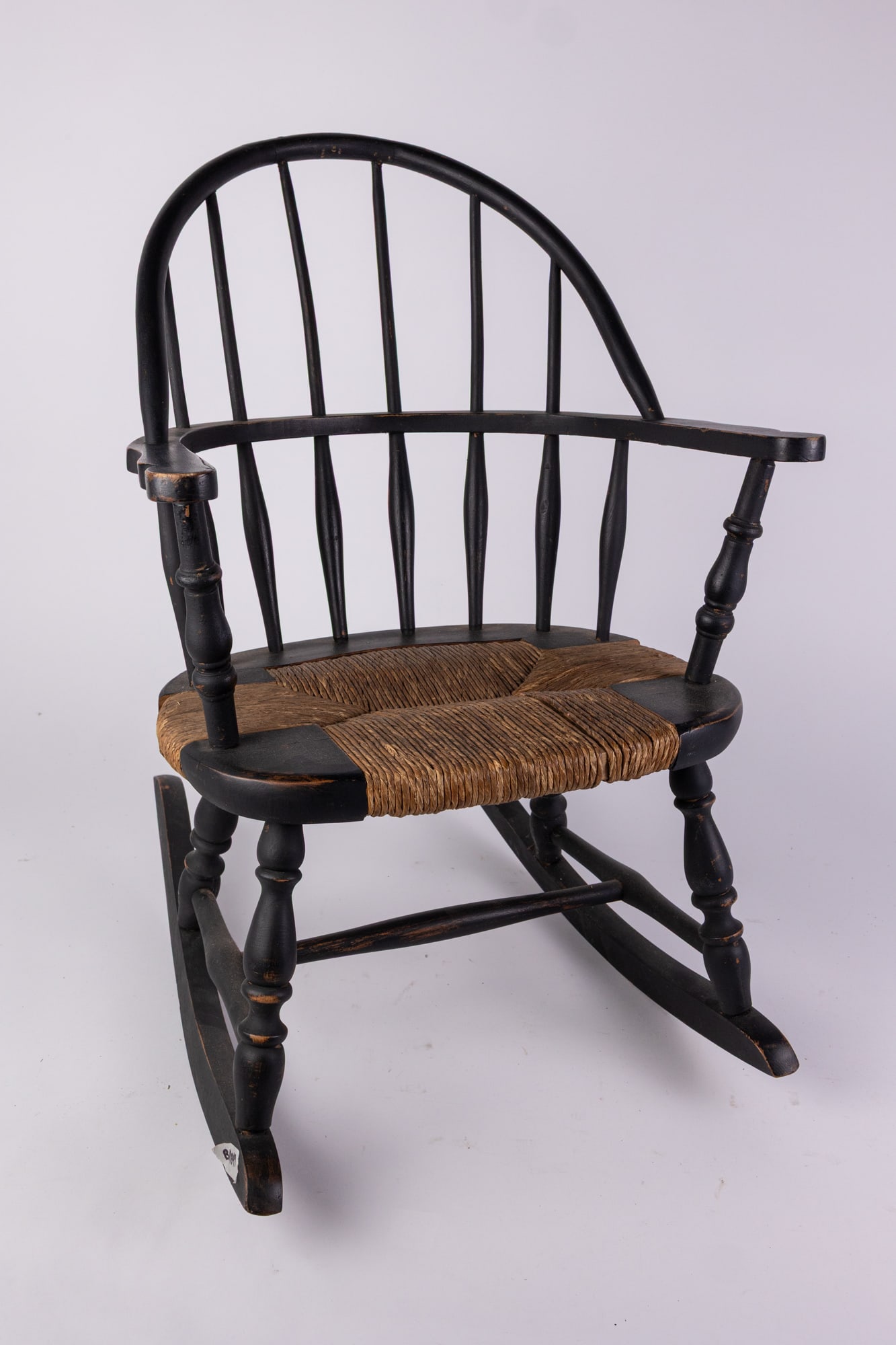 Antique Nichols & Stone Rush Bottom Child's Rocking Chair: Antique Nichols & Stone Rush Bottom Child's Rocking Chair Literature Brooks Auction – Online Auction Terms & Conditions ——————————R