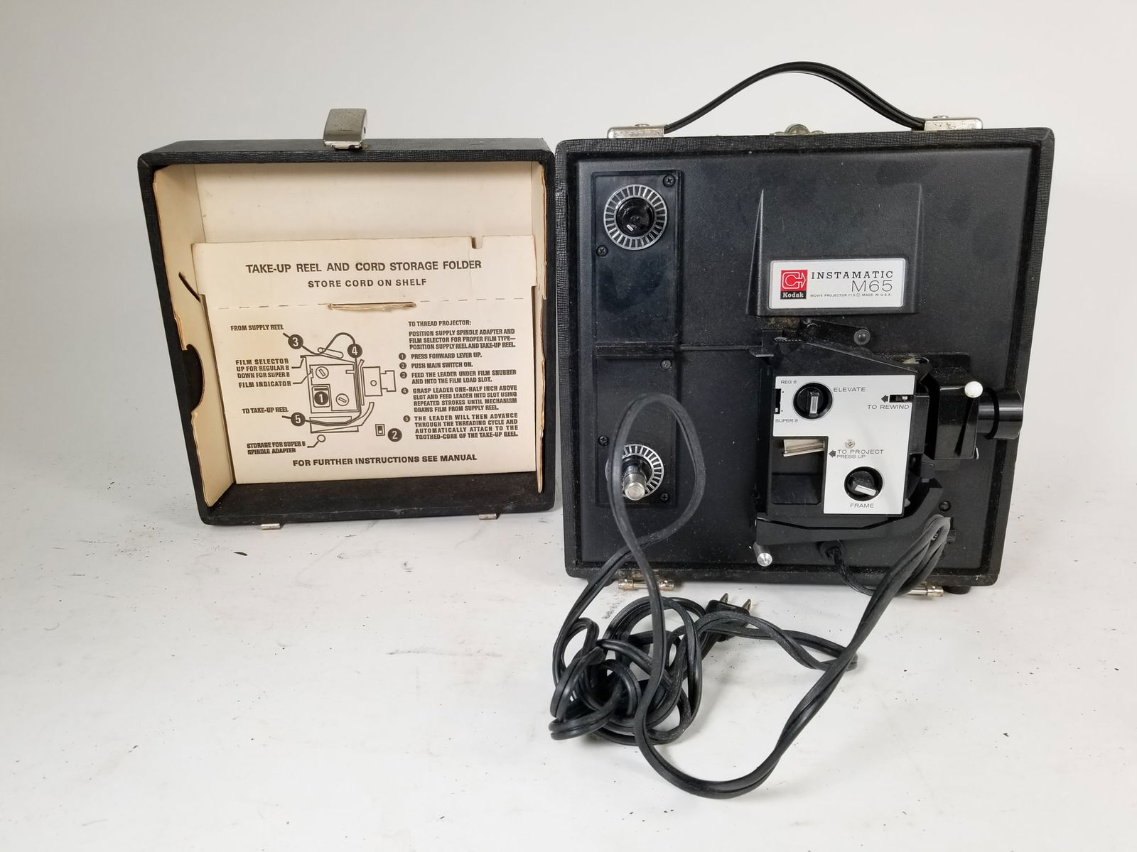 Vintage Kodak Instamatic Movie Projector M65: Vintage Kodak Instamatic Movie Projector M65 Size 10" x 10" x 8" Literature Brooks Auction – Online Auction Terms & Conditions —————————R