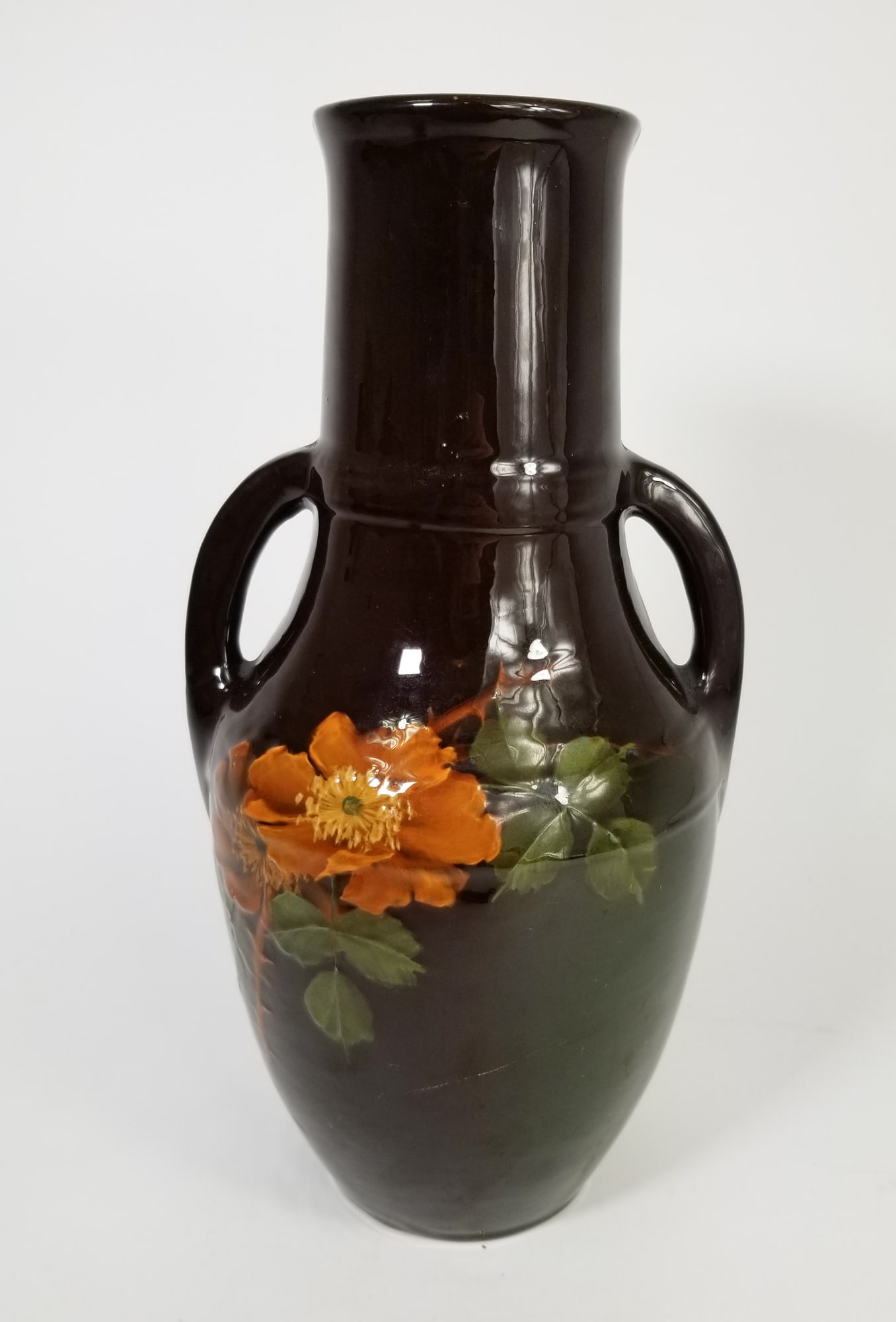 Cambridge Art Pottery 10" Ceramic Floral Vase (1 of 5)