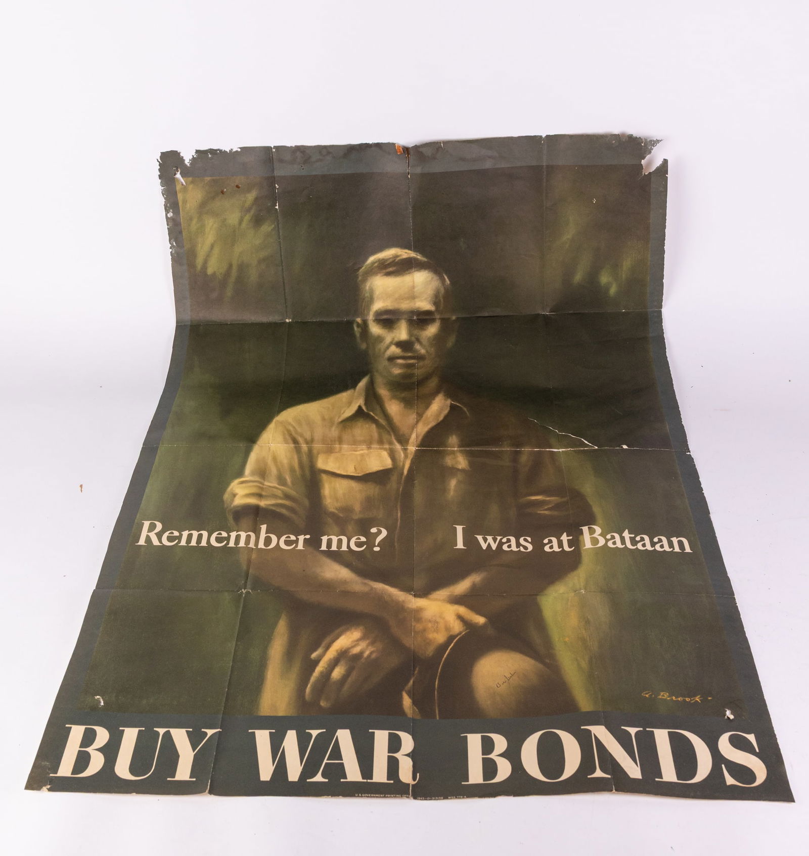 WWII "Remember Me? I Was at Bataan" War Bond Poster (1 of 5)