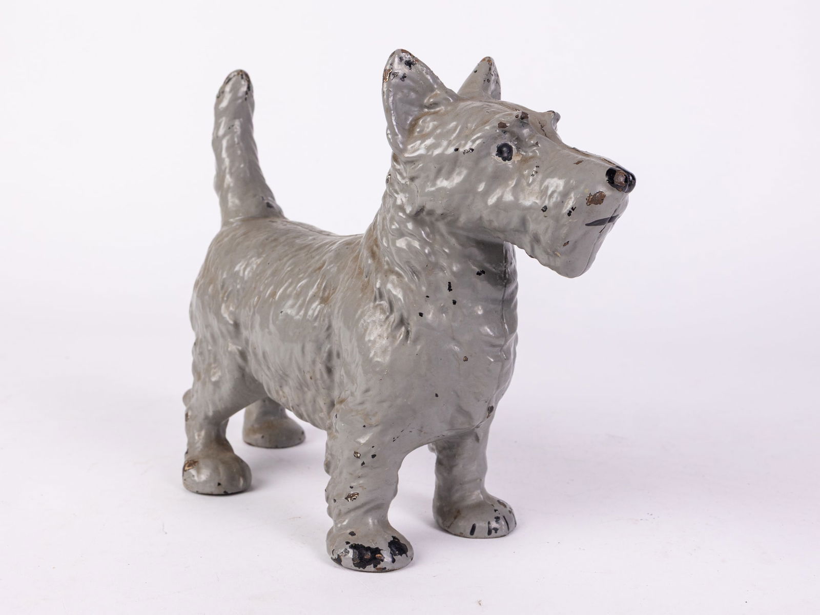 Cast Iron Scottie Door Stop: Cast Iron Scottie Door Stop Size 8" x 10" x 4" Literature Brooks Auction – Online Auction Terms & Conditions ————————————&