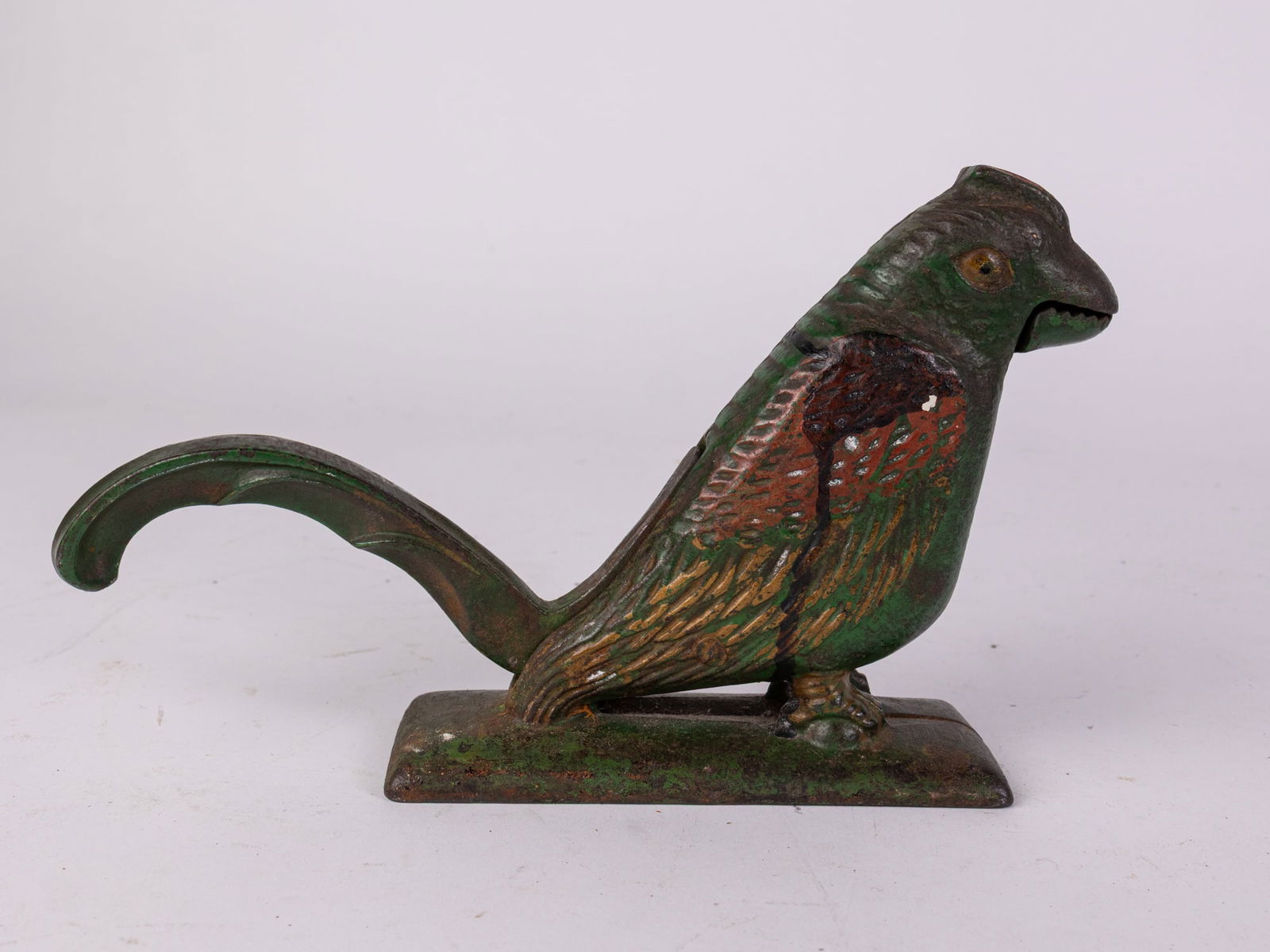 Antique Cast Iron Painted Parrot Nutcracker (1 of 6)