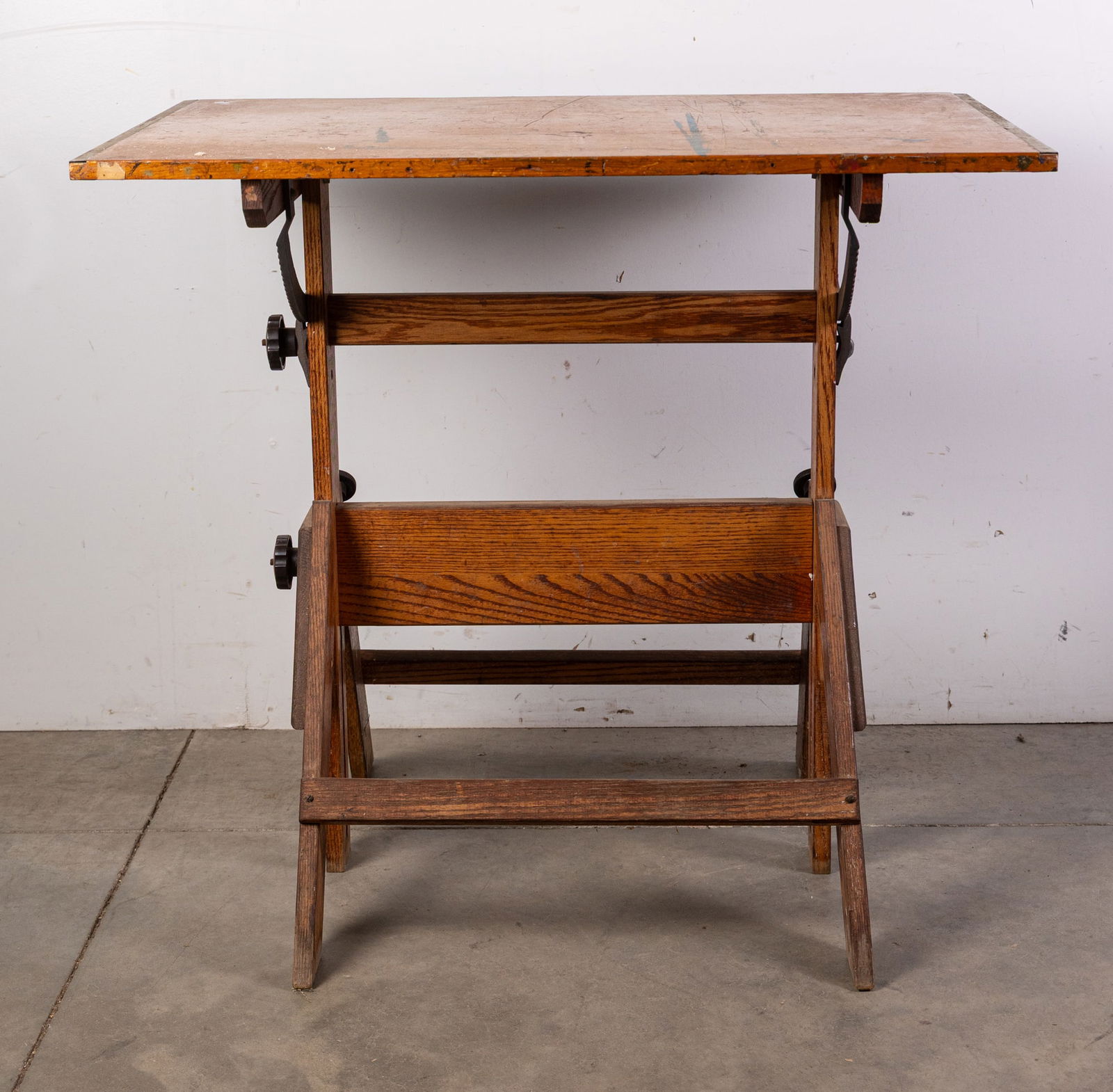 Vintage Adjustable Wooden Drafting Table (1 of 5)