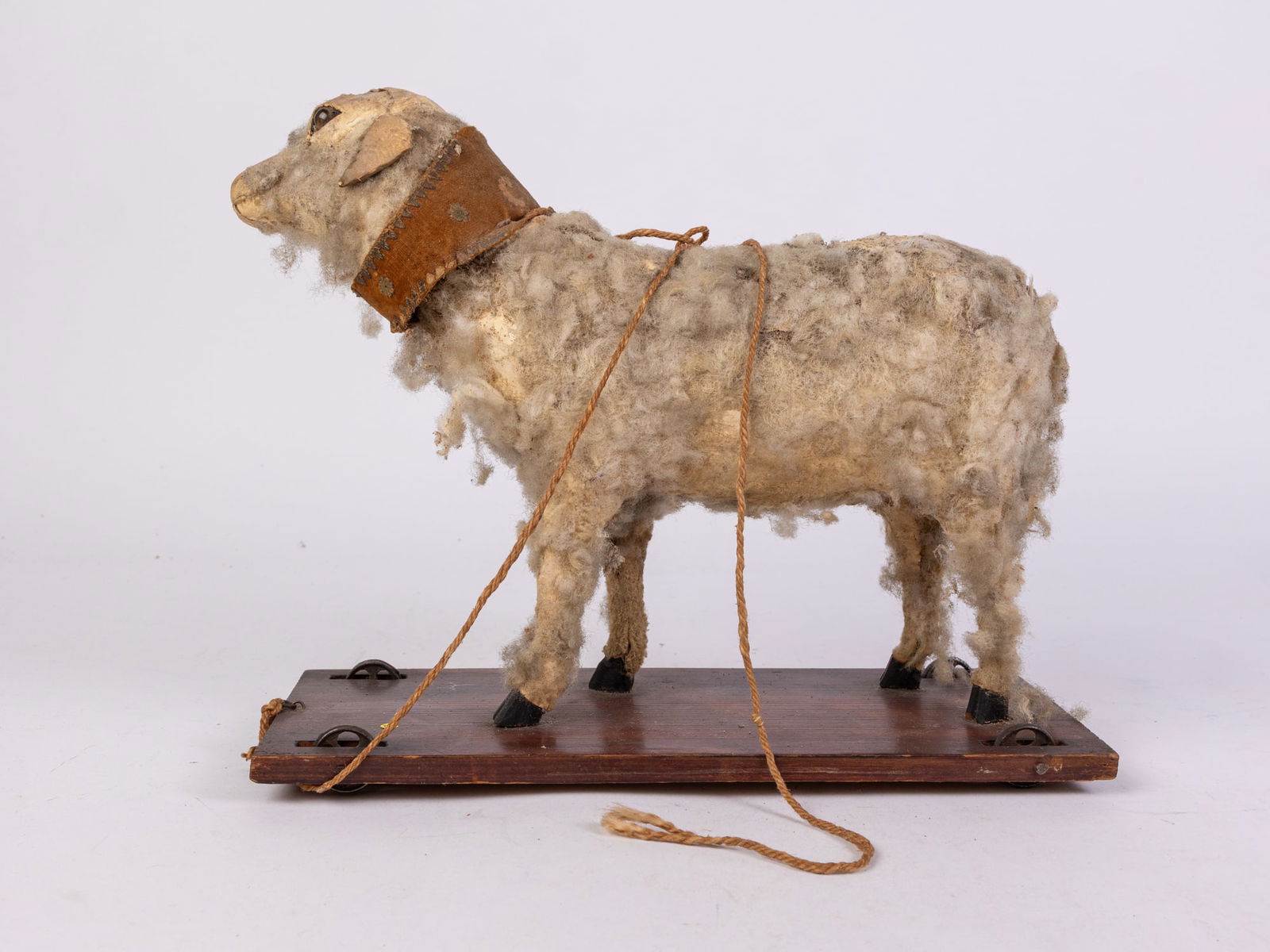 Early Antique Sheep Pull Along Toy (1 of 7)