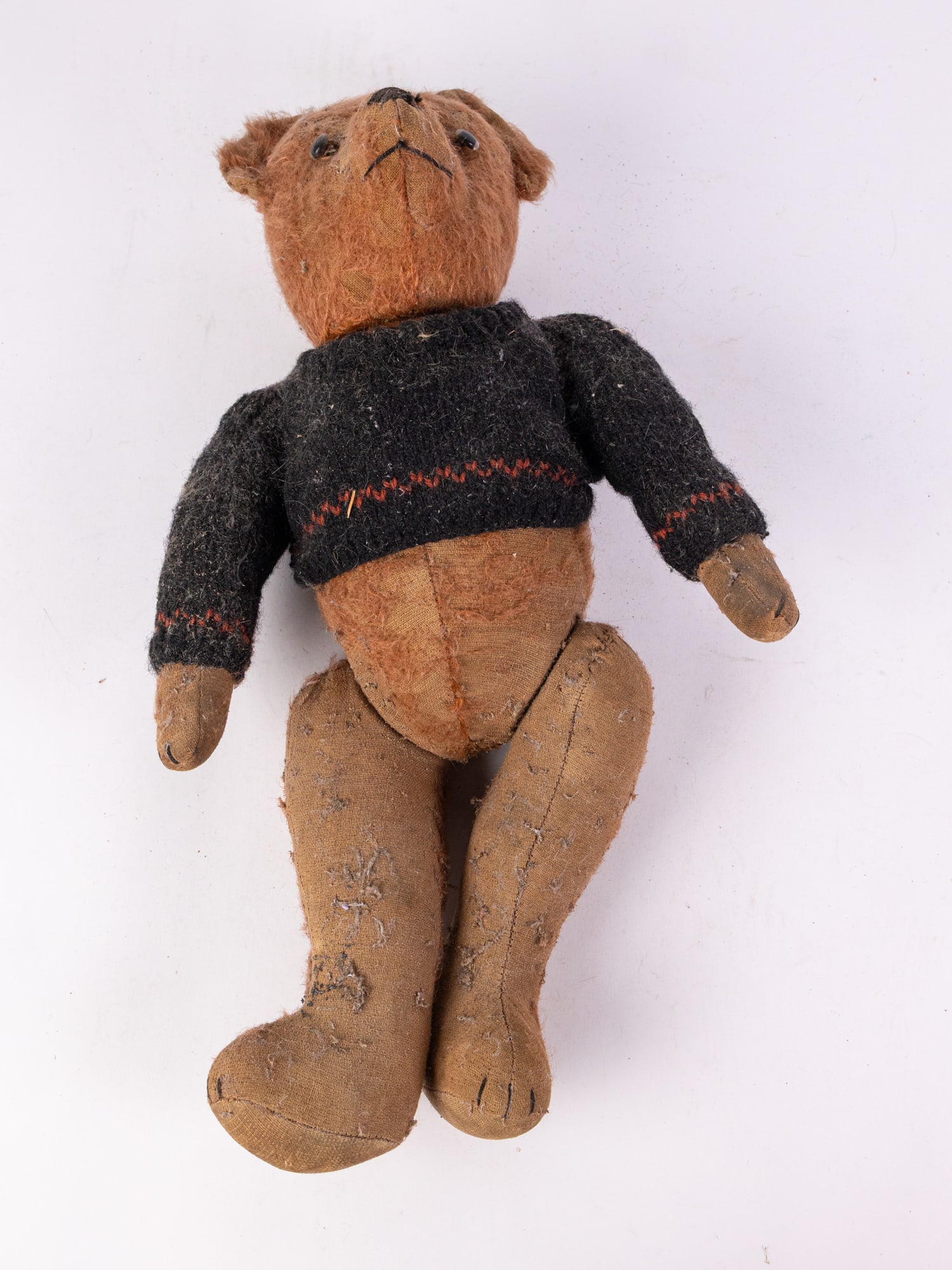 Early Mohair Straw Stuffed Teddy Bear (1 of 6)