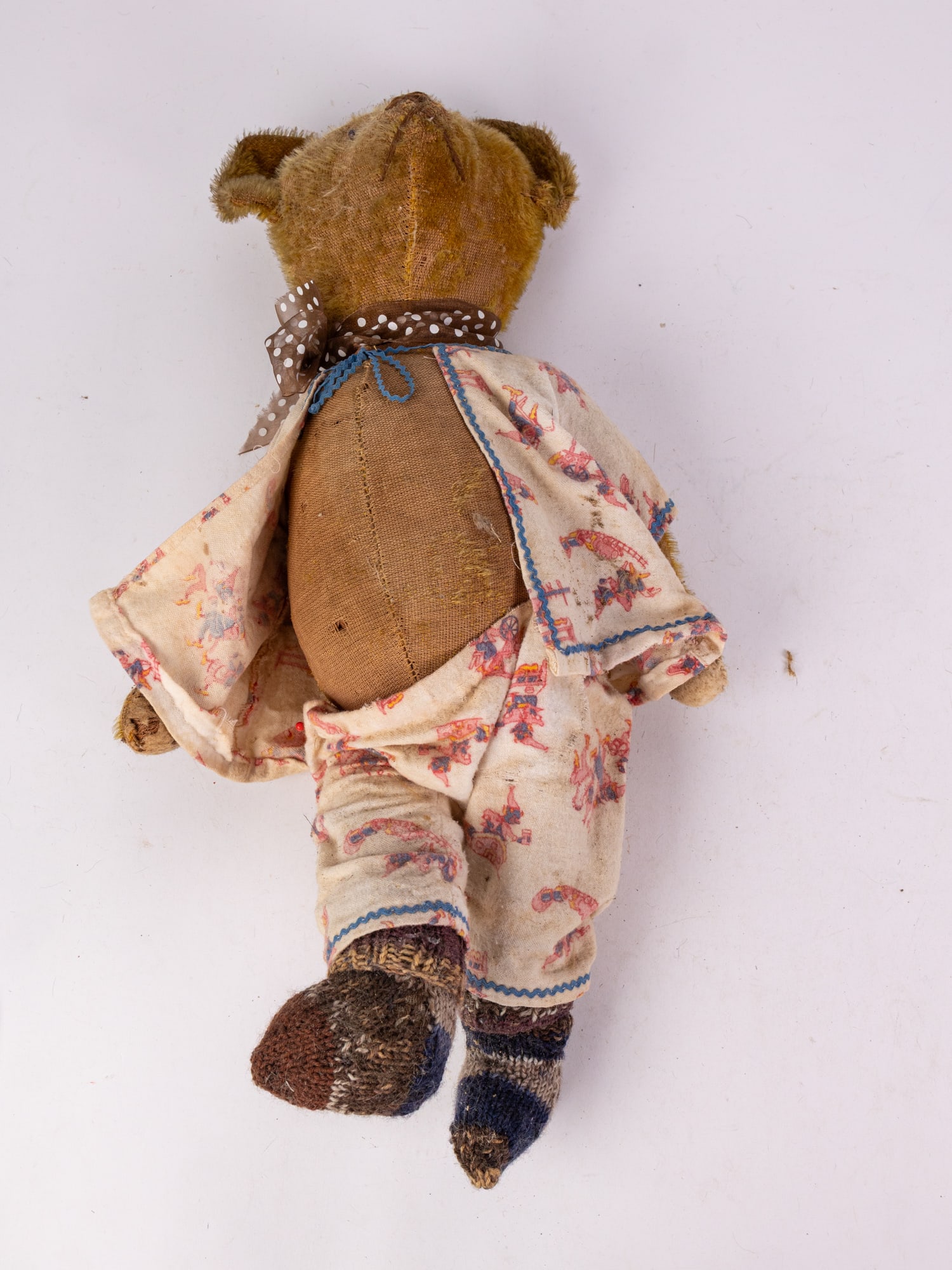 Antique Early Mohair Straw Stuffed Teddy Bear (1 of 4)