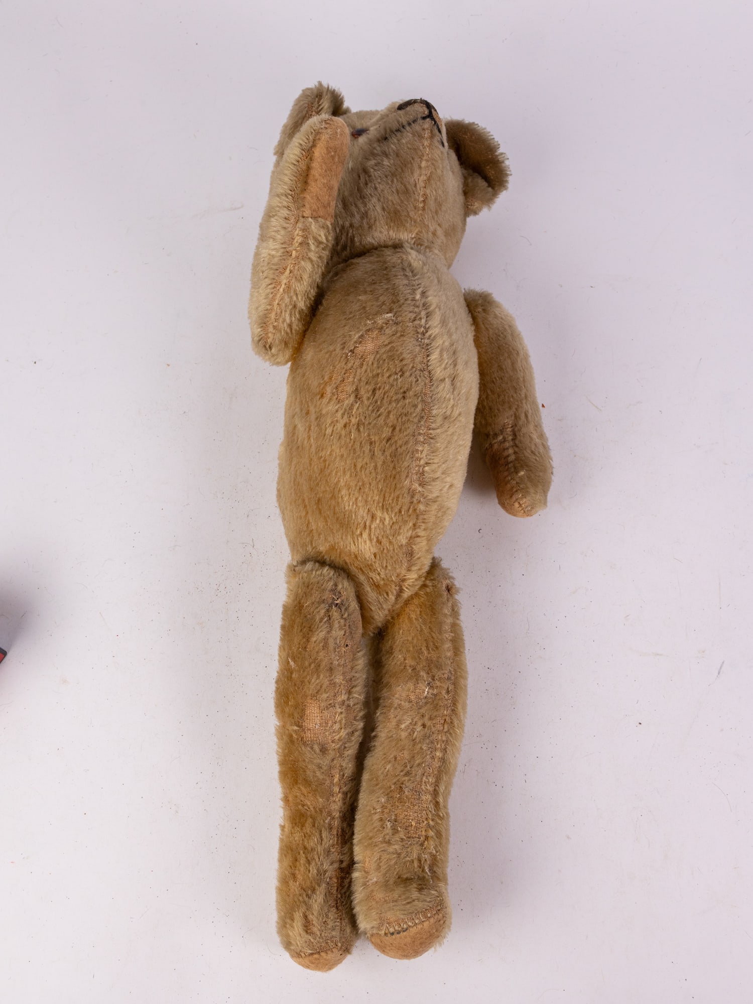 Antique Early Mohair Straw Stuffed Teddy Bear (1 of 4)