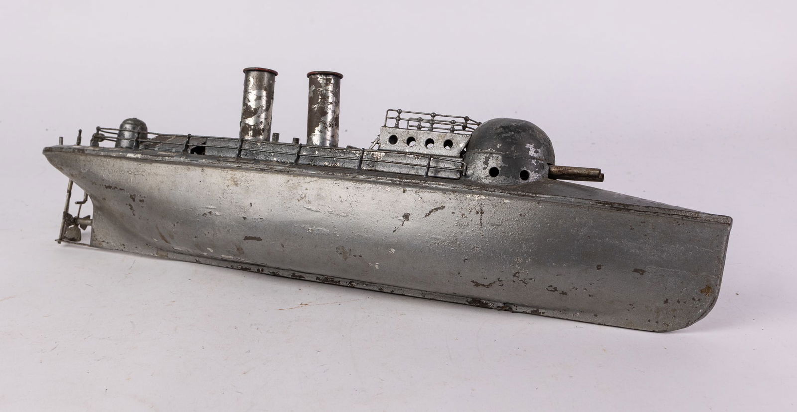 Rare Antique Pre-War German Bing Tin Wind-Up Boat (1 of 7)