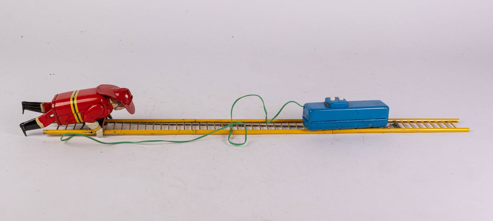 Marx Climbing Fireman Battery Operated Tin Fireman Toy (1 of 6)