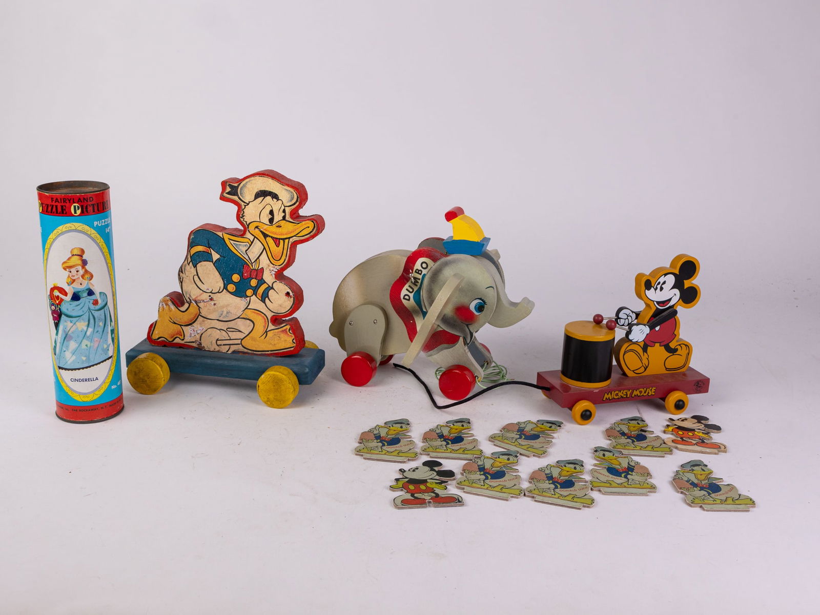 Disney Toys Assortment ft. Vintage Jaymar Dumbo Pull Toy (1 of 8)