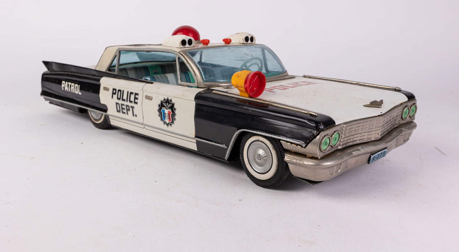 Oldsmobile Highway Police Patrol Large Metal Toy Car (1 of 6)