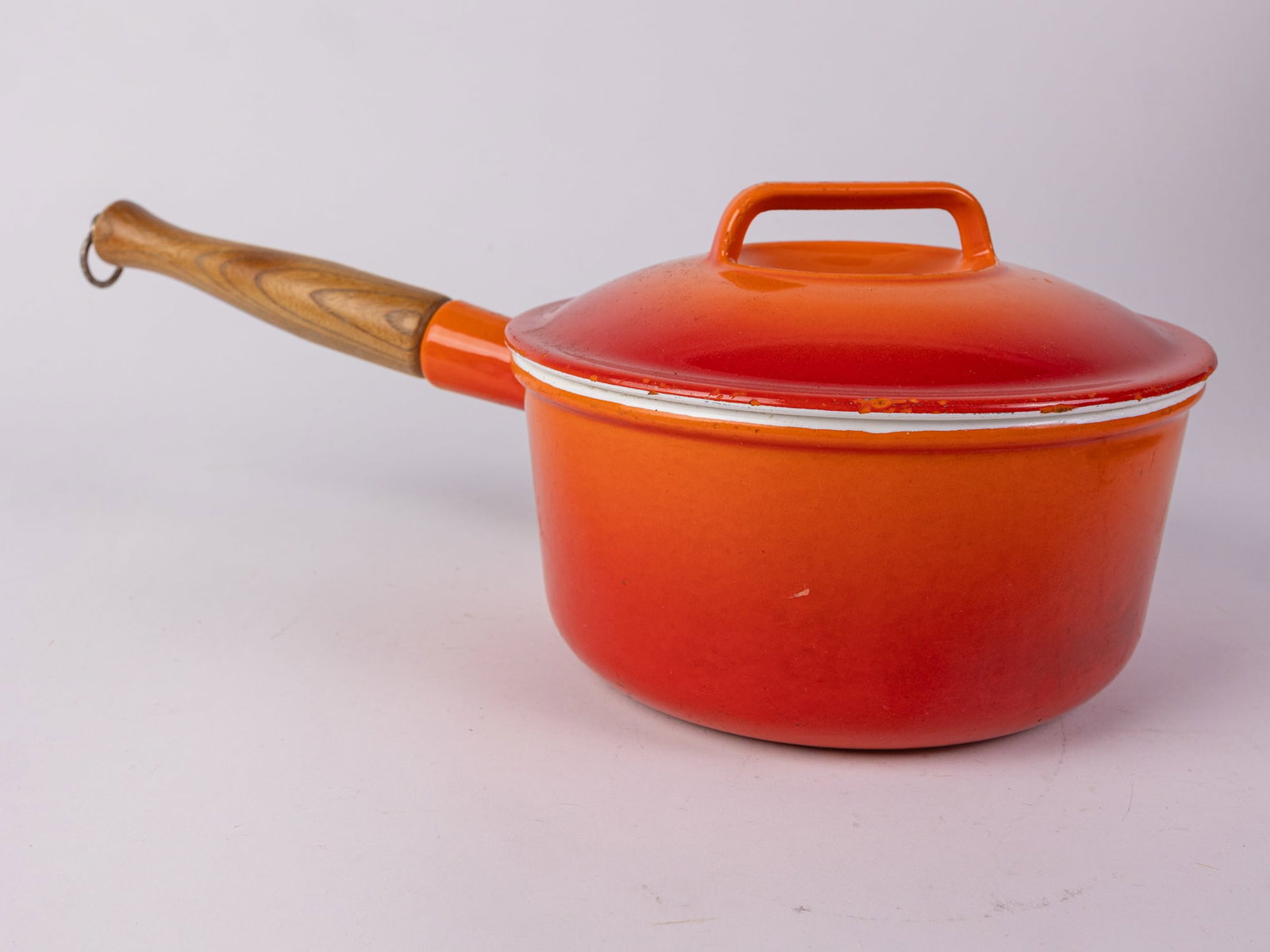 Vintage Casron Japan Enamel Pot with Lid (1 of 5)