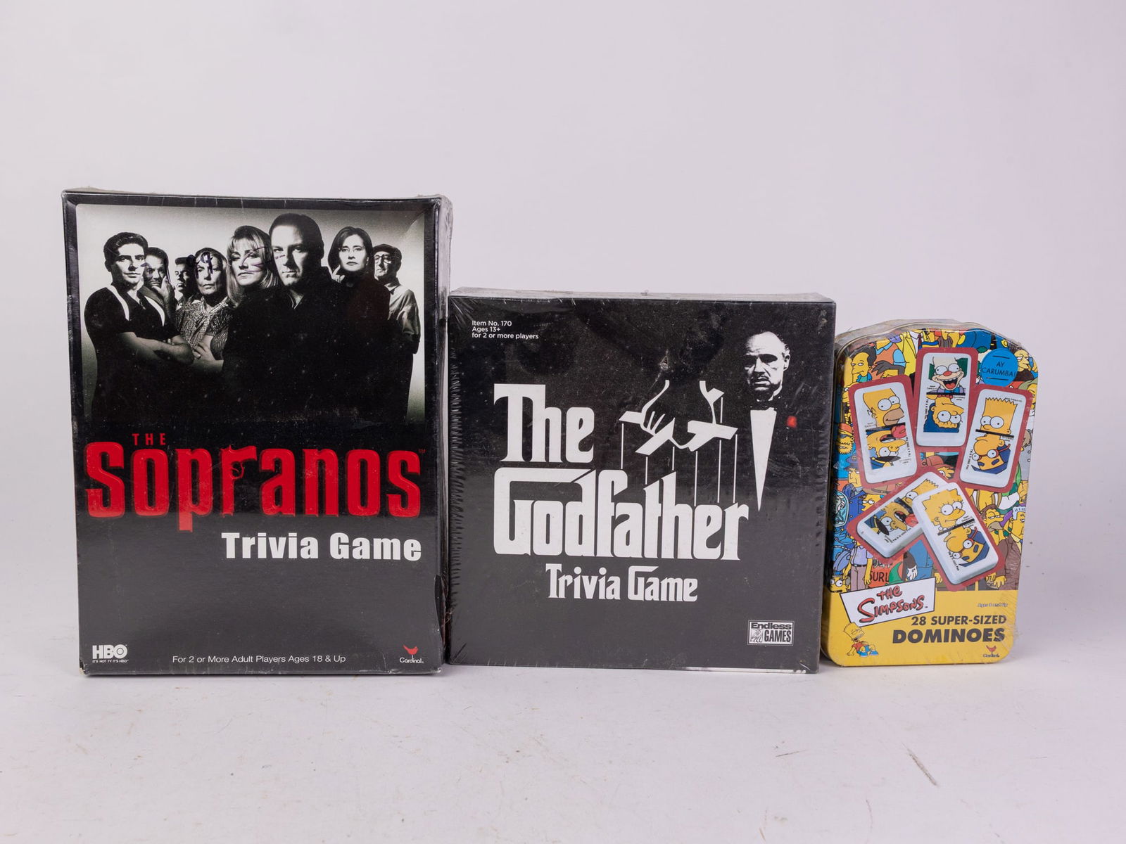 Sealed Pop Culture Games ft. The Simpsons & The Sopranos (1 of 4)