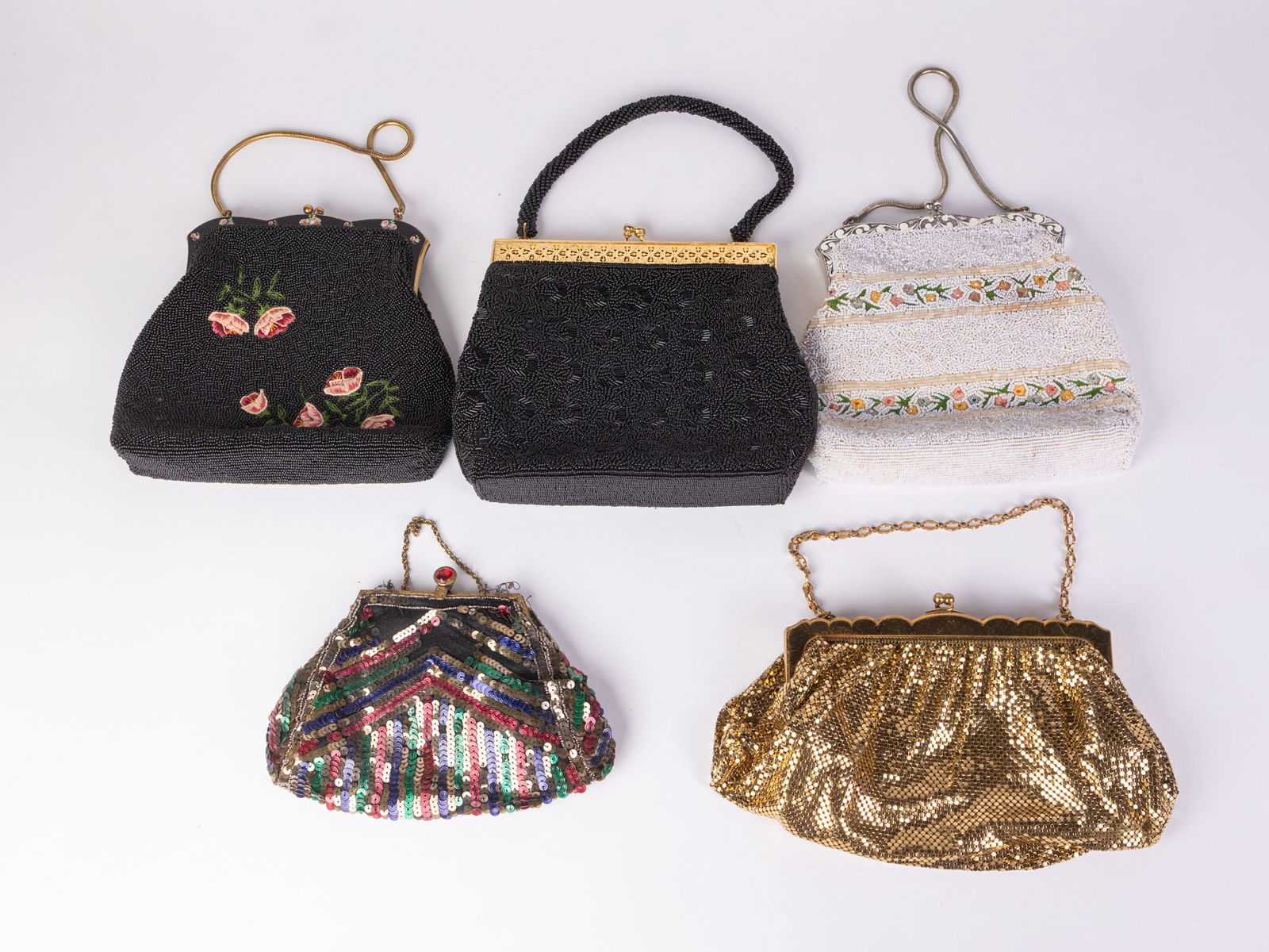 Grouping of Art Deco Mesh & Beaded Purses Featuring Whiting & Davis (1 of 7)