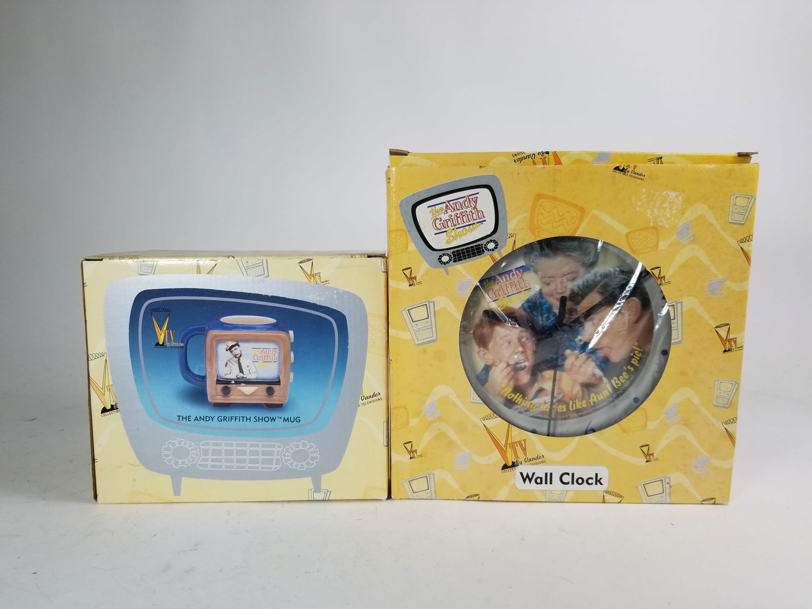 Vandor "The Andy Griffith Show" Mug & Wall Clock: Vandor "The Andy Griffith Show" Mug & Wall Clock Size 6" x 7" x 6" Literature Brooks Auction – Online Auction Terms & Conditions —————————&#