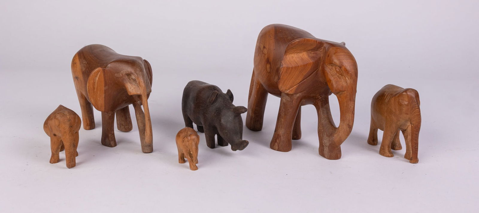 Wooden Elephant Trinkets: Wooden Elephant Trinkets Size 7" x 12" x 12" Literature Brooks Auction – Online Auction Terms & Conditions ————————————