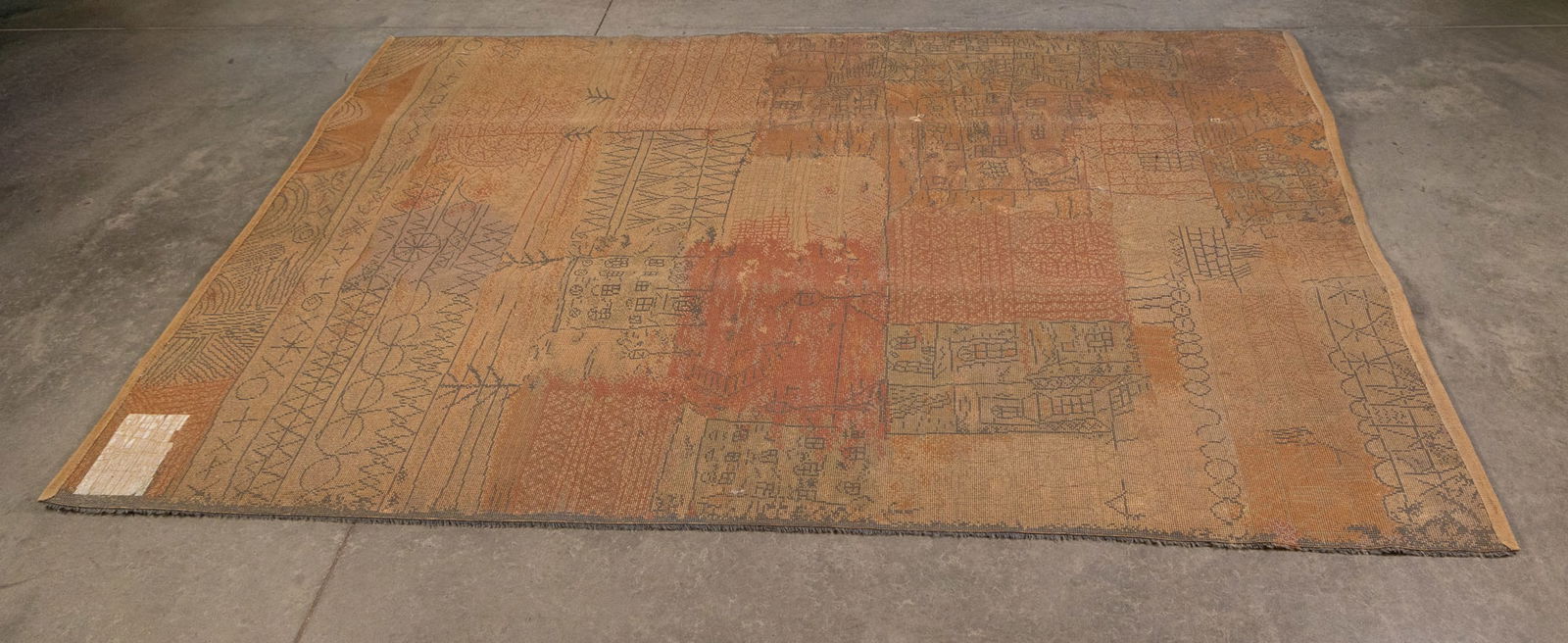 Ege Axminster After Paul Klee "Florentinische Villenviertel" Danish Modern Wool Rug - 6