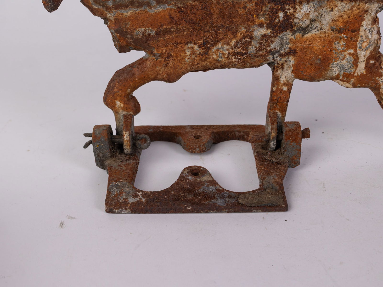 Cast Iron Lion Shooting Gallery Target w/ Base - 5