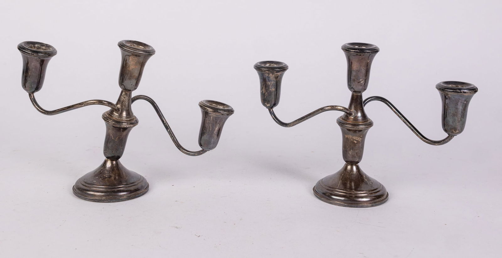 Pair of Garden Silversmith Weighted Sterling Silver Candle Holders (1 of 6)