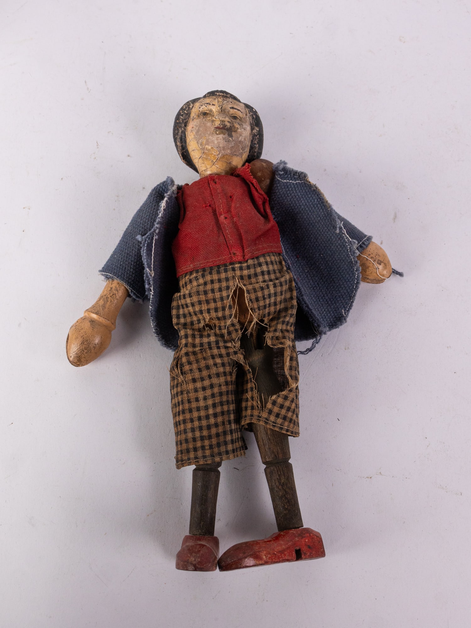Early Schoenhut "Max" of MAX & MORITZ Wood Jointed Figure (1 of 7)