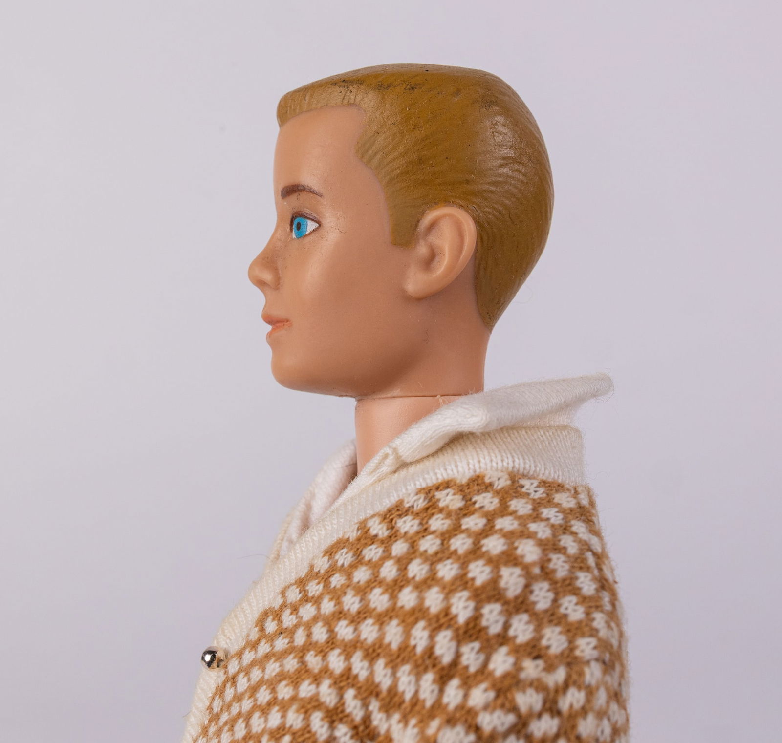 1960s Ken Doll Barbie Boyfriend Blonde in Fraternity Meeting #1408 - 7