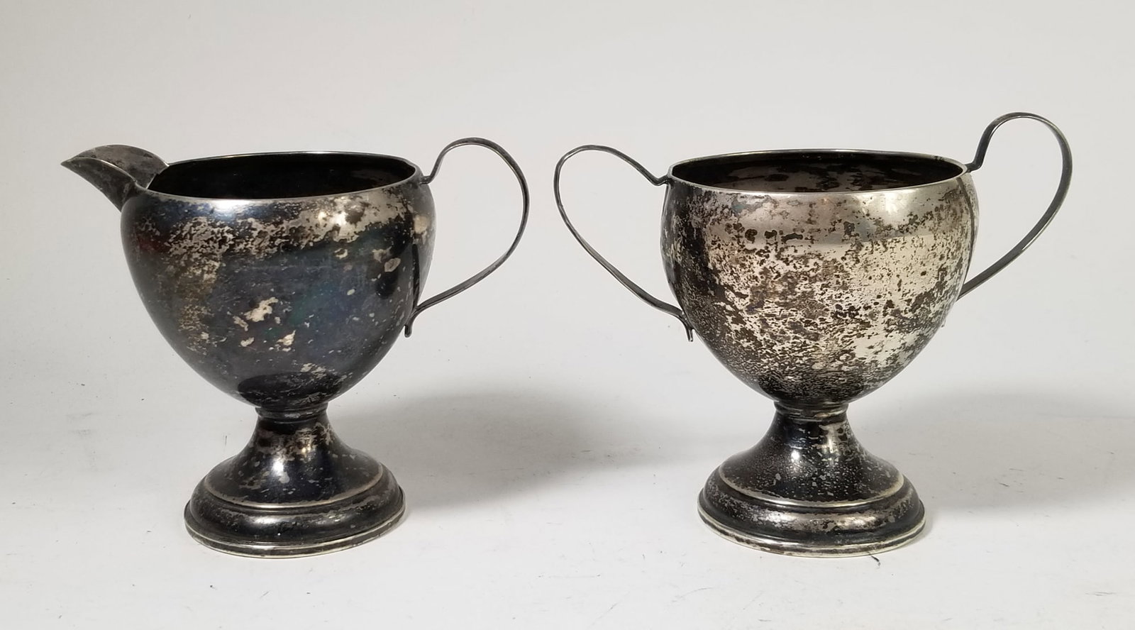 Preisner Sterling Silver Weighted Sugar and Creamer Dishes (1 of 2)