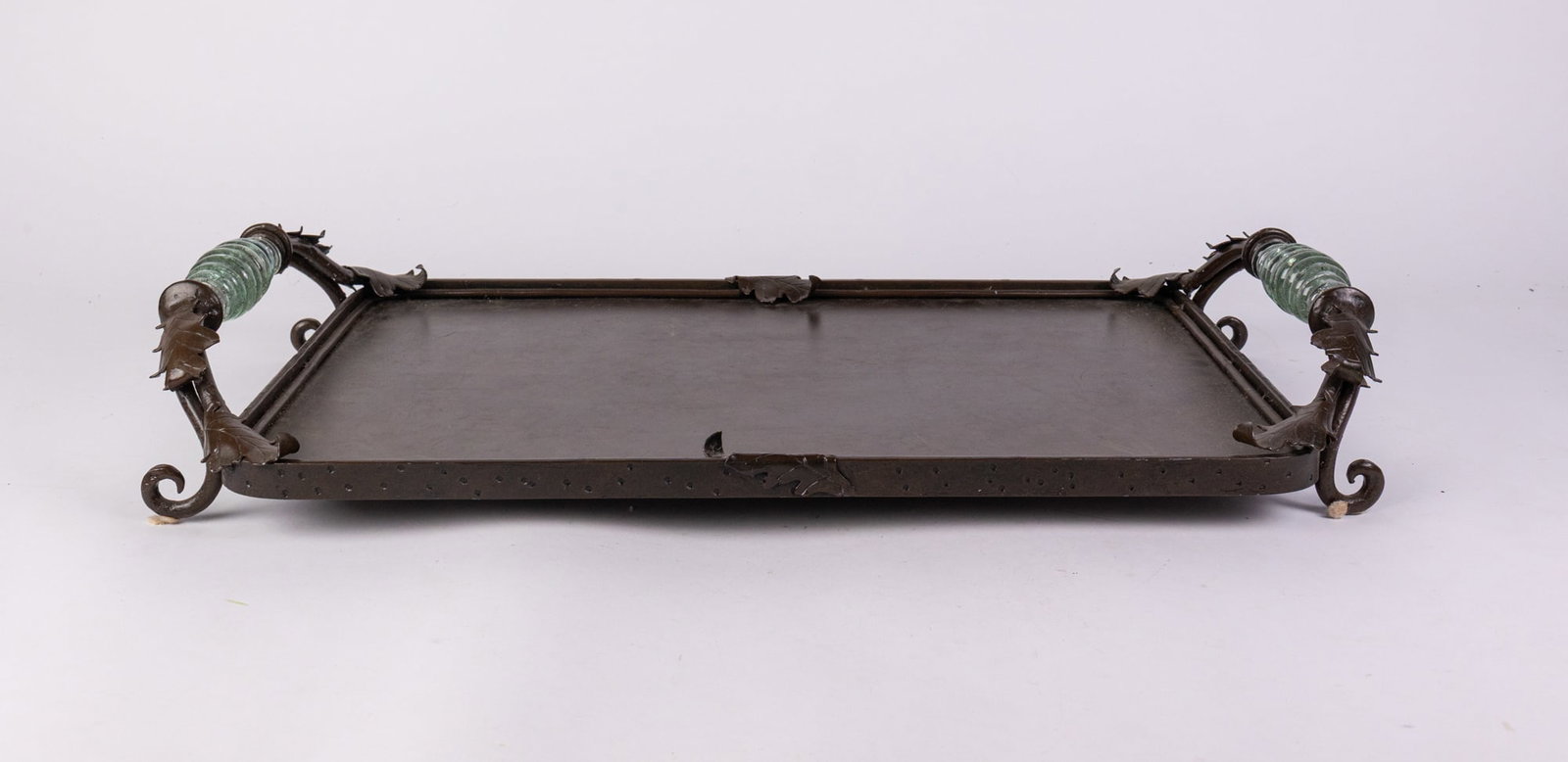 Palecek Ornate Decor Tray w/ Glass Handles (1 of 6)