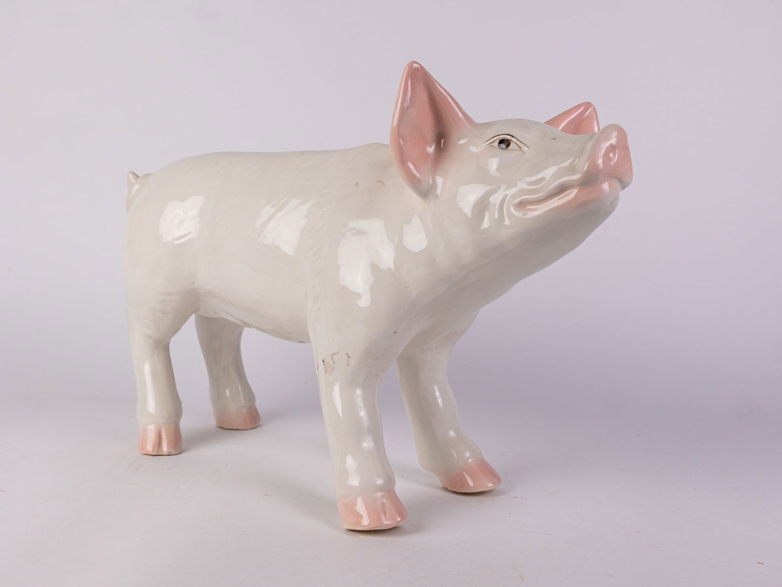 Large Ceramic French Style Pig Sculpture (1 of 4)
