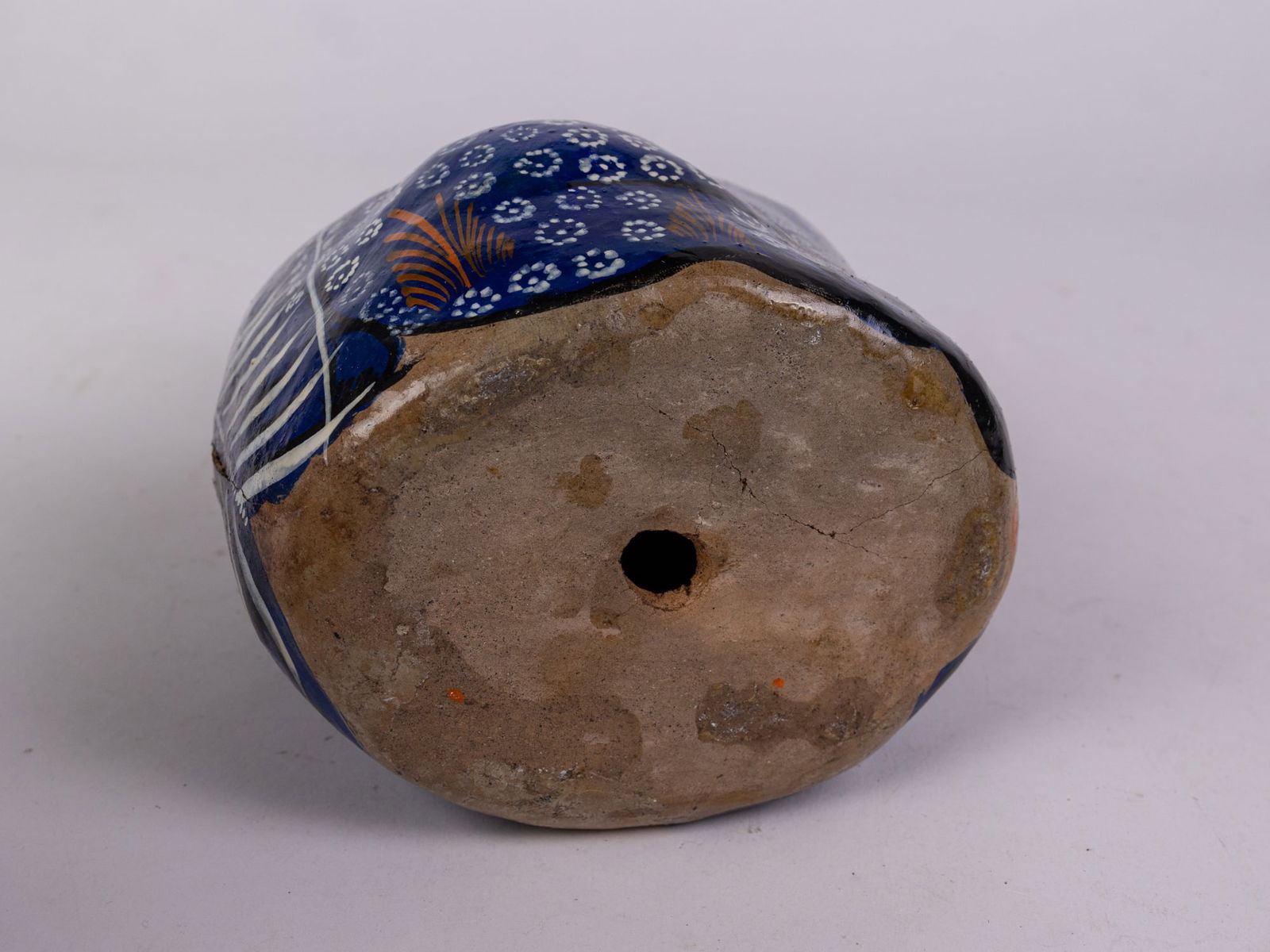 Hand Painted Folk Art 8" Cat Figurine - 6