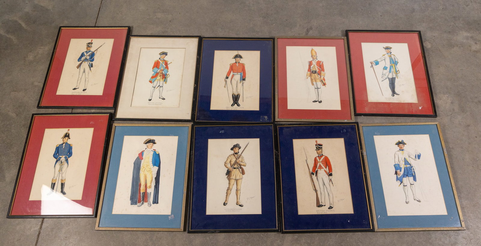 Set of Ten British Military Illustrations by R.C. Mason: Set of Ten British Military Illustrations by R.C. MasonSize19" x 14"Literature Brooks Auction is not responsible for outbids. Questions? Call the office at (856) 694-2960 or email us directly at