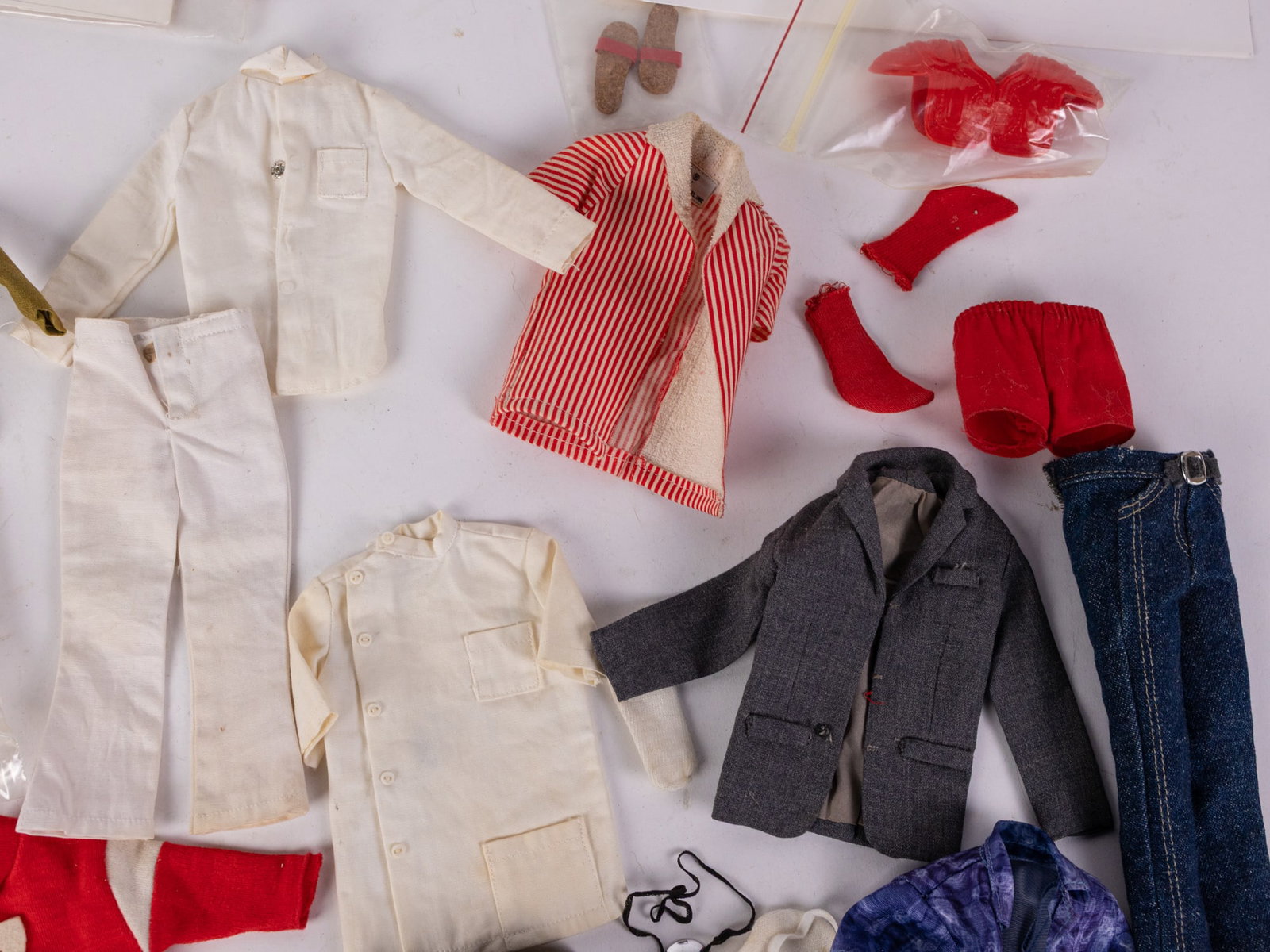 Vintage Mattel Barbie Ken Clothing Set Assortment ft. Skin Diver & Touchdown - 10