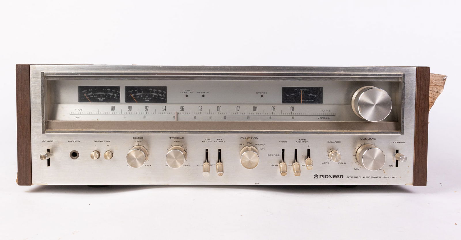 Vintage Pioneer SX-780 AM/FM Stereo Receiver: Vintage Pioneer SX-780 AM/FM Stereo Receiver Size 6" x 19" x 13" Literature Brooks Auction – Online Auction Terms & Conditions —————————R