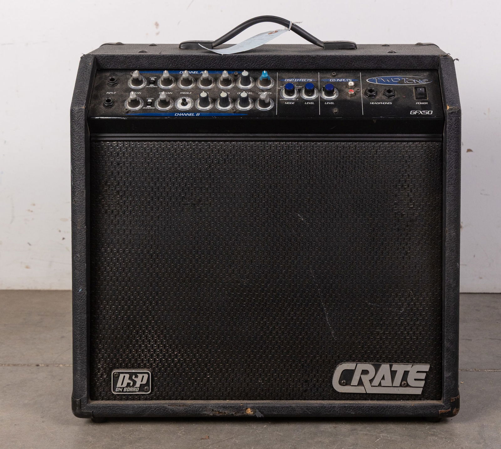 Crate Two Tone Model GFX50 2-Channel Solid State Guitar Amplifier (1 of 3)