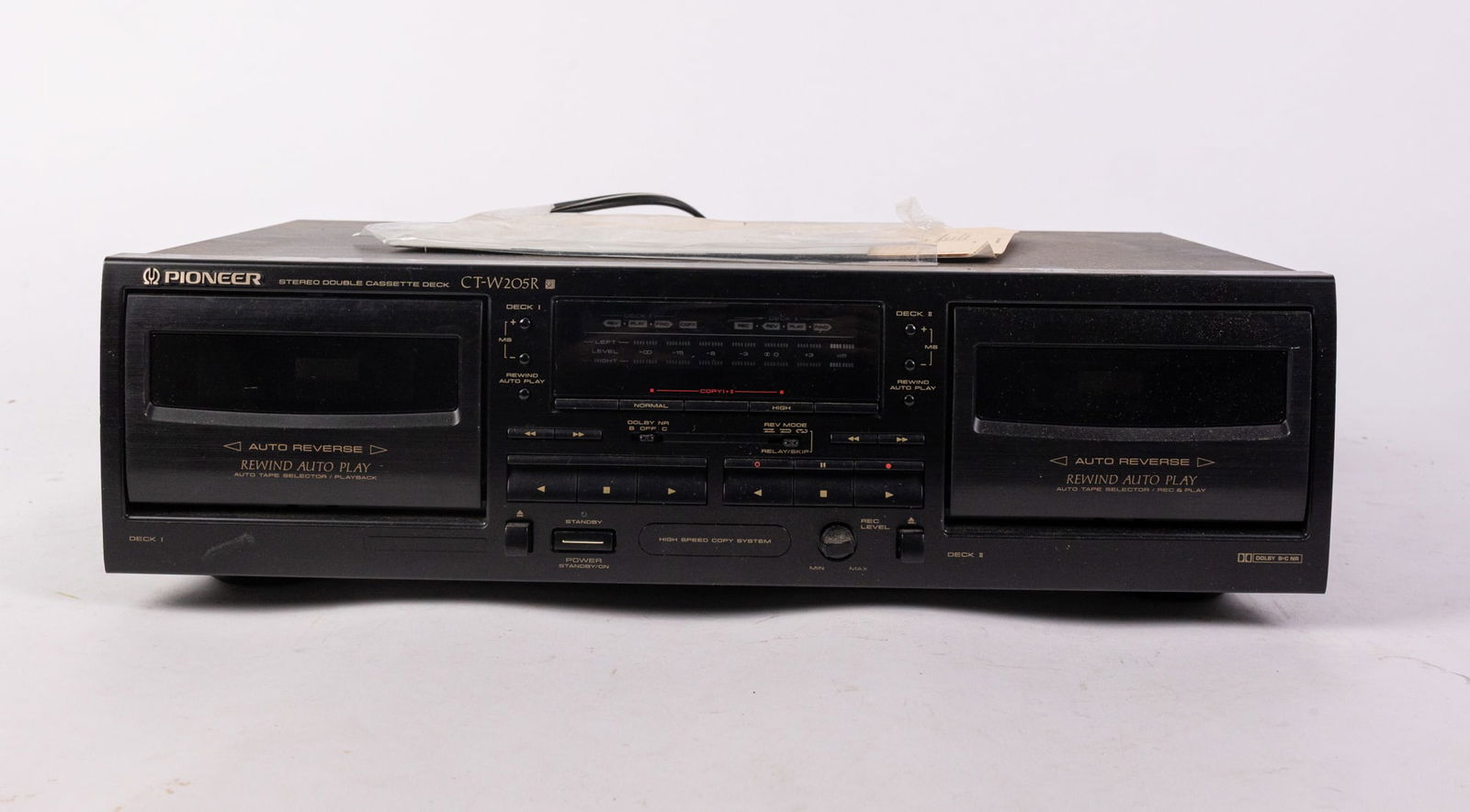 Pioneer CT-W205R Dual Cassette Auto Reverse Deck (1 of 9)